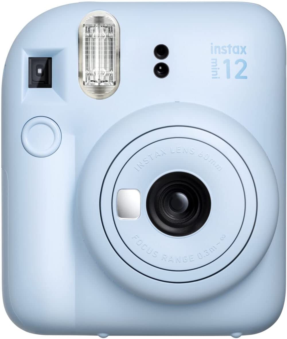 FUJIFILM INSTAX MINI 12 Instant Film Camera Bundle - Pastel Blue