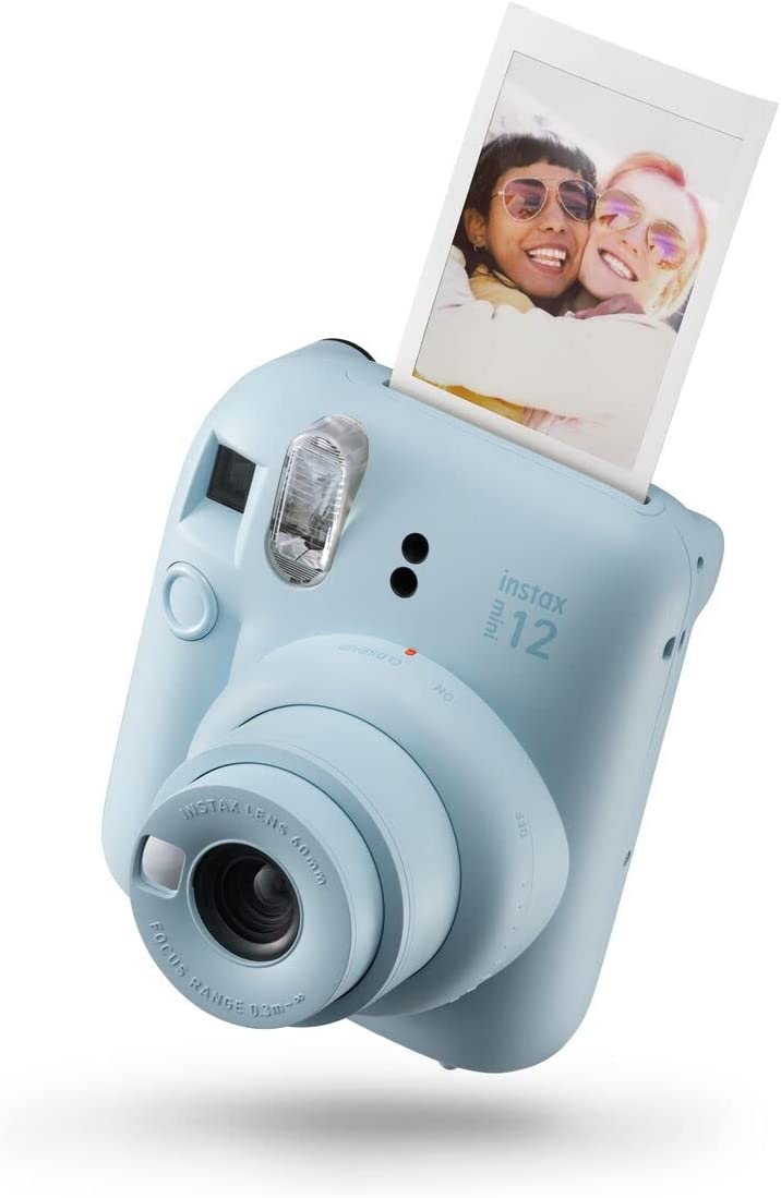 FUJIFILM INSTAX MINI 12 Instant Film Camera Bundle - Pastel Blue