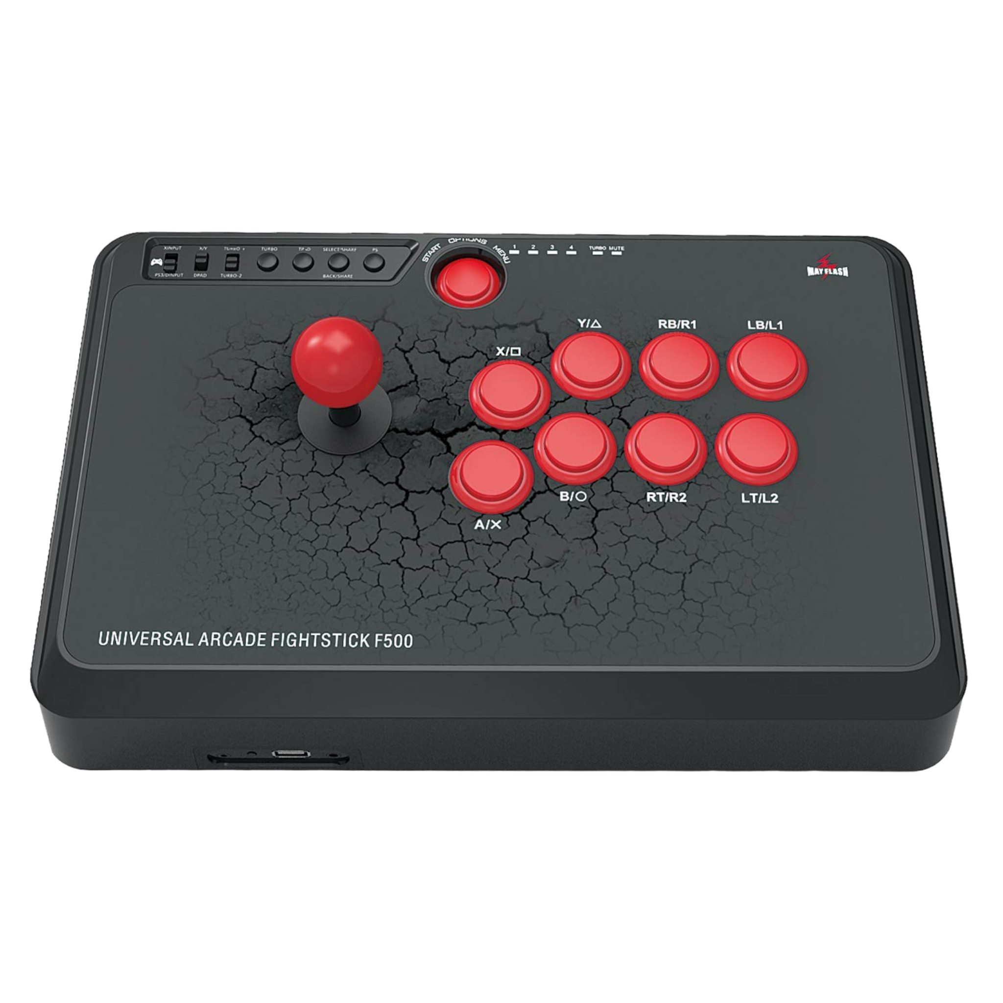 Mayflash F500 Arcade Fight Stick Joystick - Red - Pro-Distributing