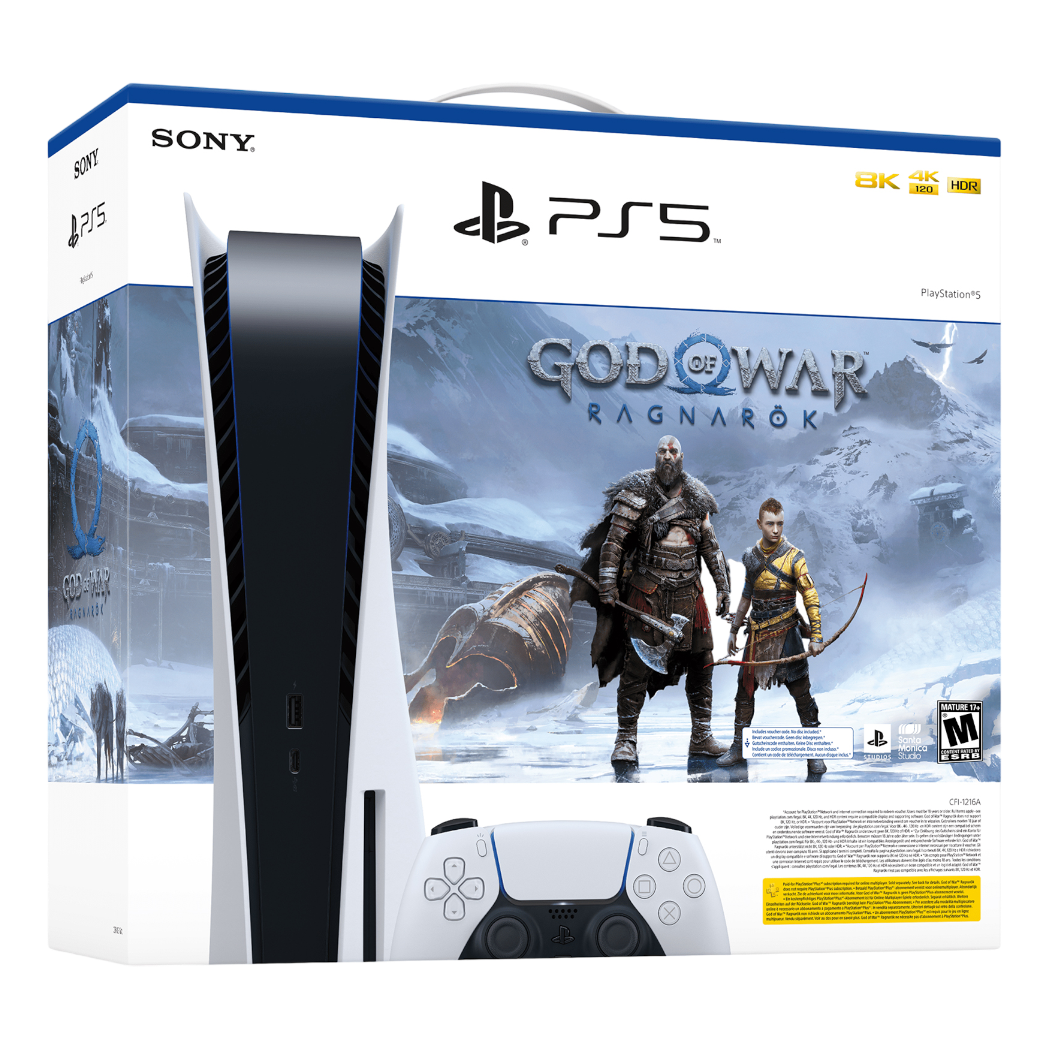 Sony PlayStation 5 Disc Edition PS5 – God of War Ragnarök Bundle