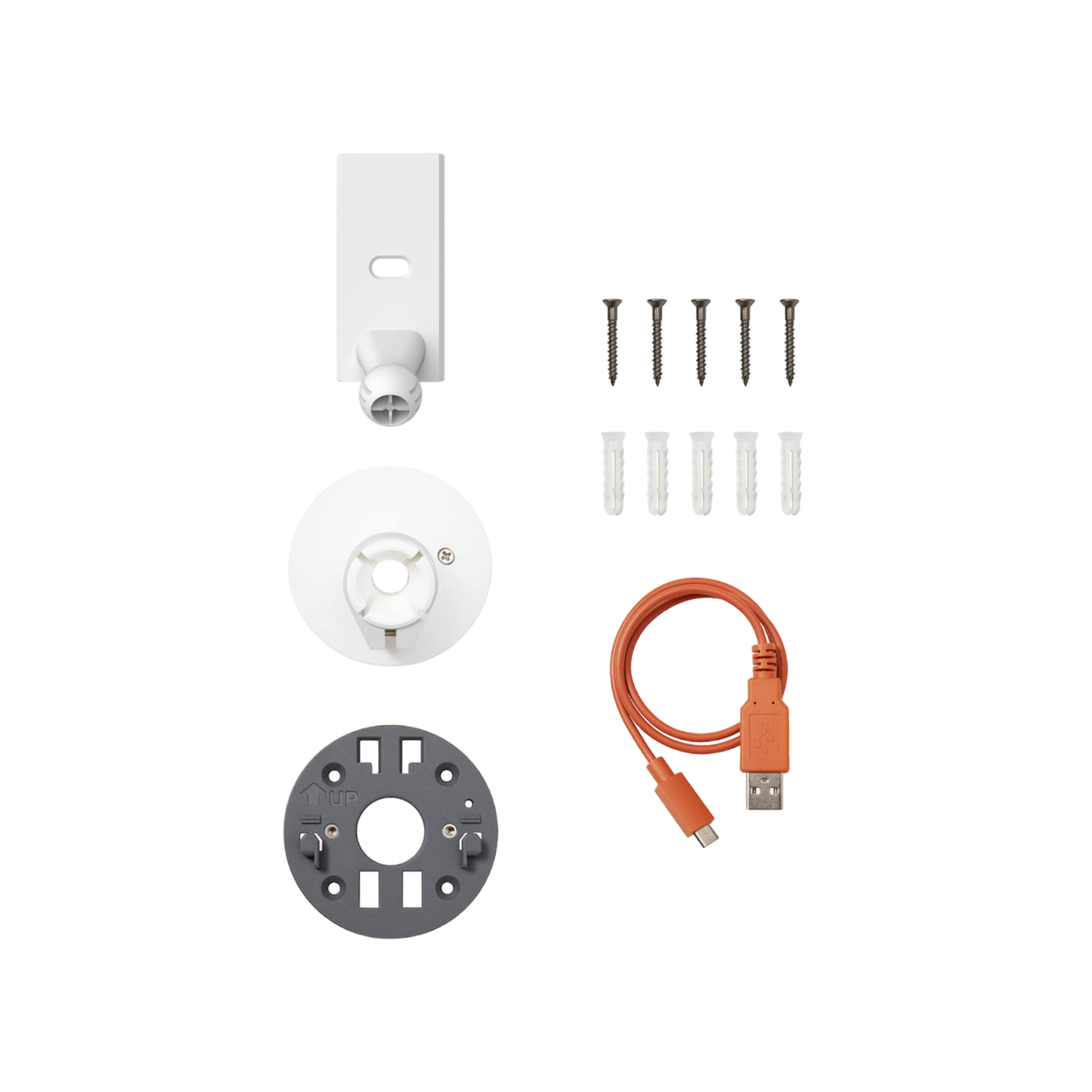 Ring Installation Kit Spare Parts for Spotlight Cam Pro Battery & Spotlight Cam Plus Battery - White - Pro-Distributing