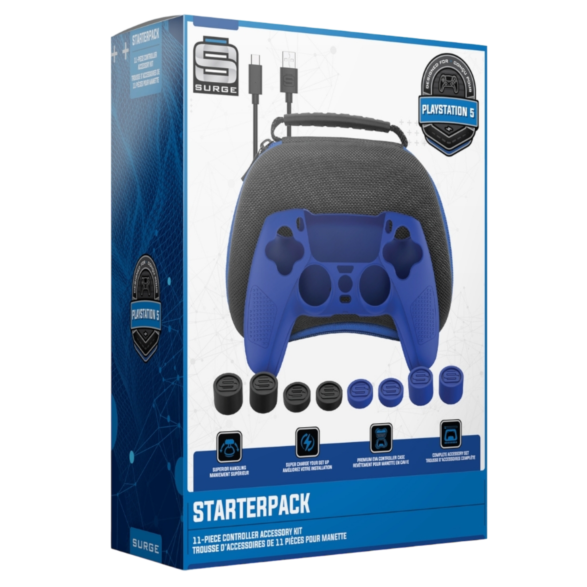 Surge Pro Gamer Starter Pack 11-Piece Accessory Kit - PlayStation 5 - Pro-Distributing