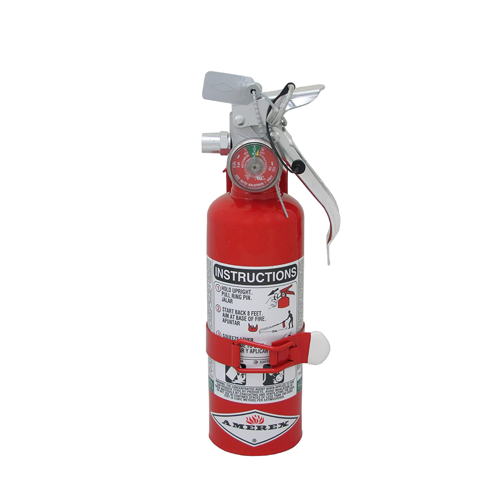 Amerex A384T, 1.4lb Halotron I Class B C Fire Extinguisher - Pro-Distributing