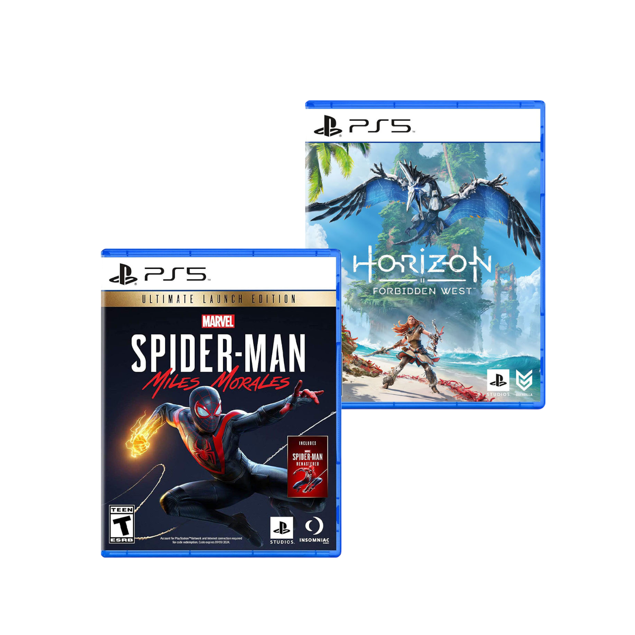 Pro-Distributing Marvel\'s and Morales West Playstation Ultimate Miles for Launch Edition - Bundle Forbidden Horizon 5 Spider-Man: freeshipping
