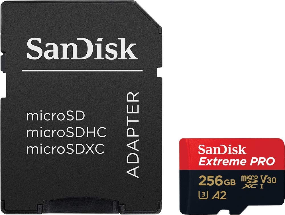 SanDisk Extreme Pro Micro SDXC UHS-I U3 A2 V30 Memory Card (256GB) SDSQXCZ-256G-GN6MA freeshipping - Pro-Distributing
