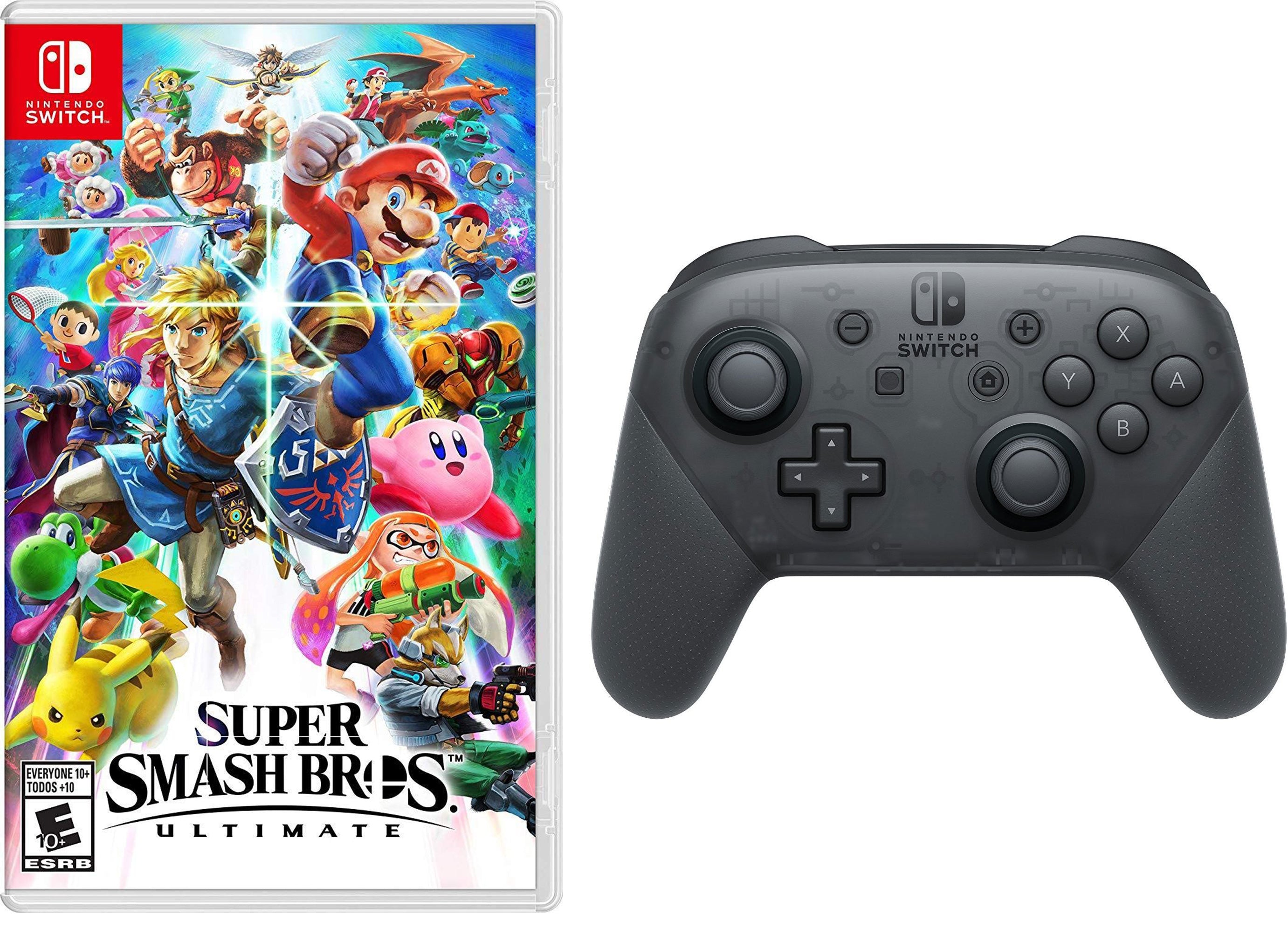 Super Smash Ultimate Nintendo Switch and Pro Controller