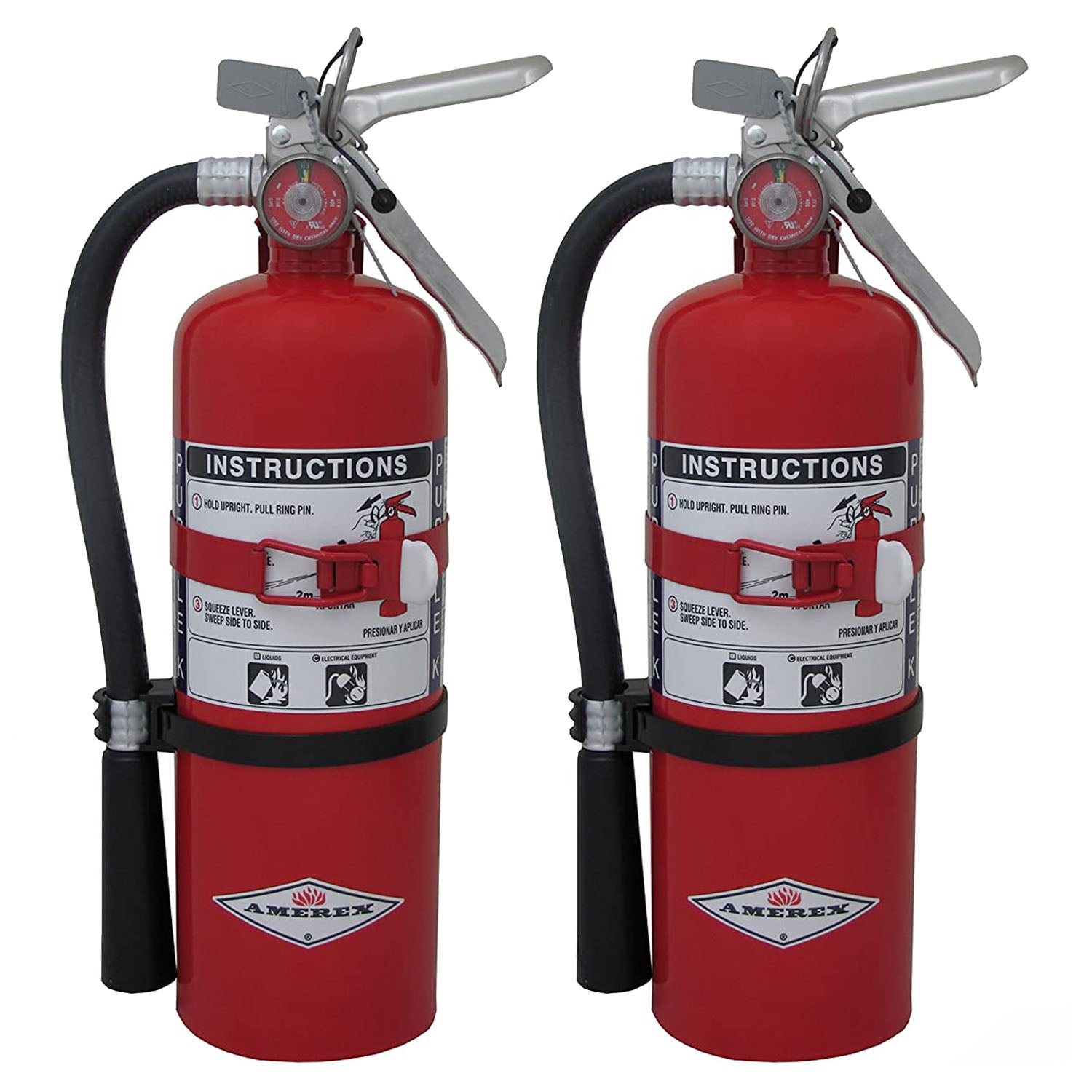 Amerex B479T, 5lb Purple K Chemical Class B C Fire Extinguisher - 2 Pack - Pro-Distributing