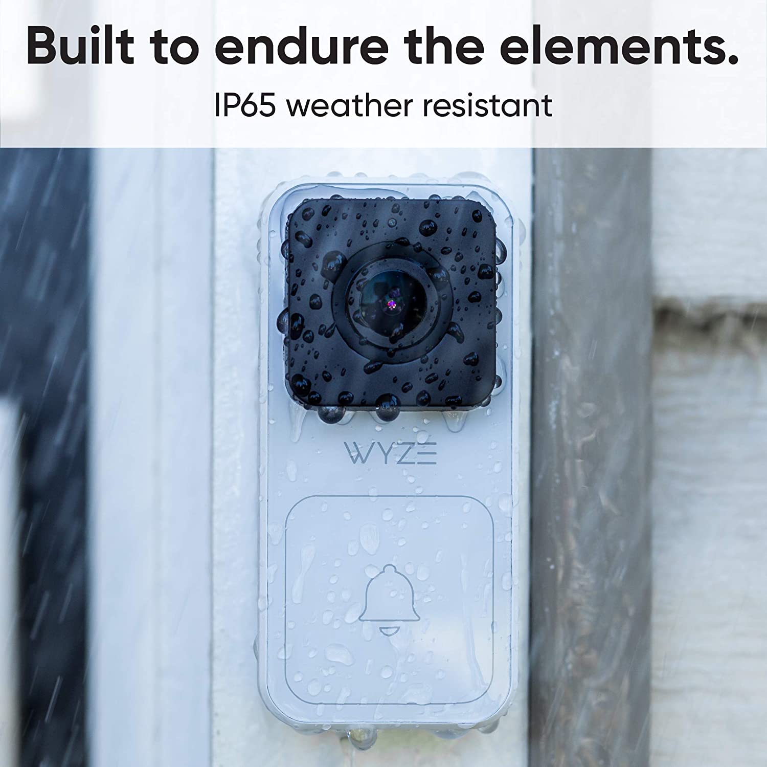 Wyze Video Doorbell Wired 1080p HD Video with 2-Way Audio and Chime - White - Pro-Distributing