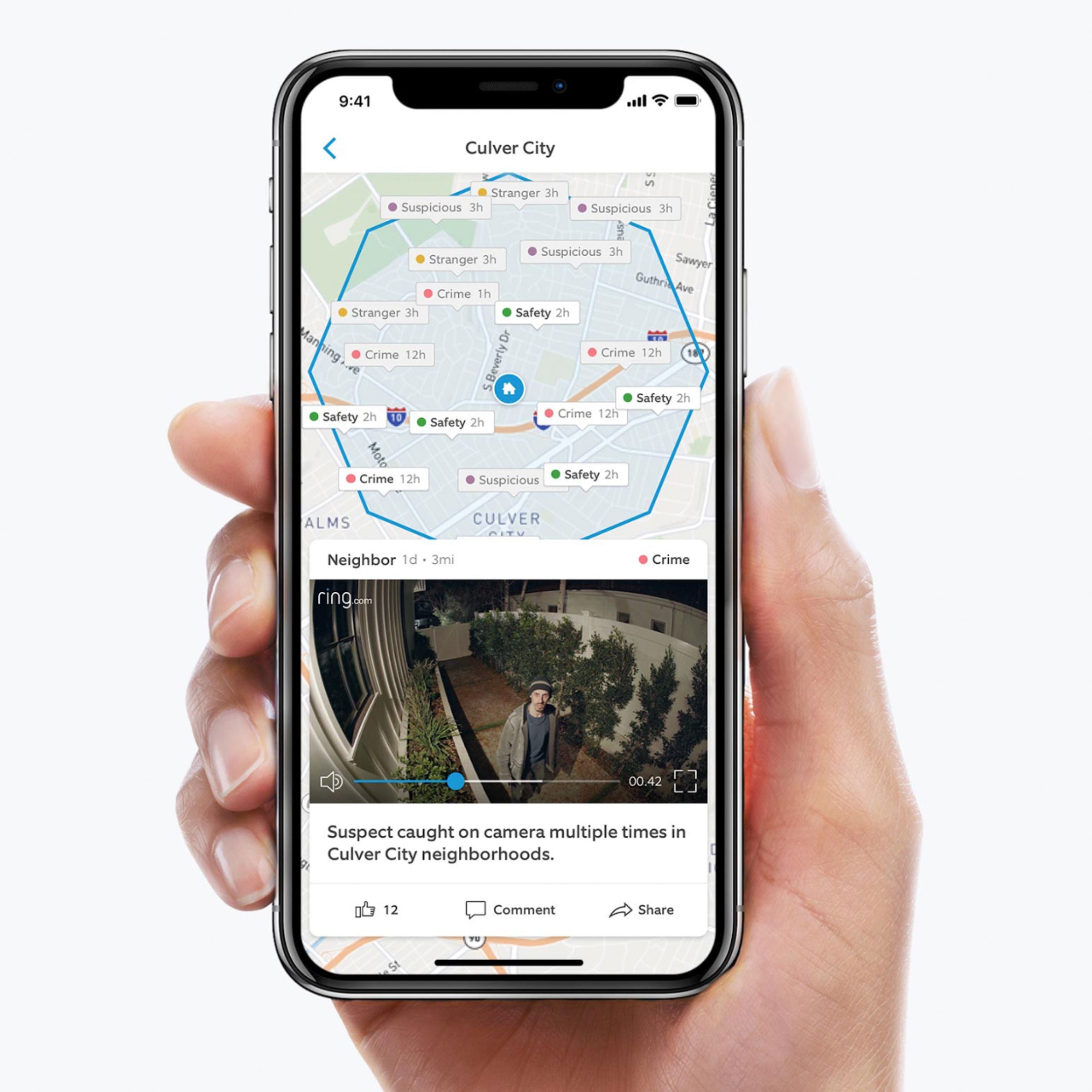 Ring Spotlight Wired Security Camera with Motion Detection & Night Vision Black - Pro-Distributing