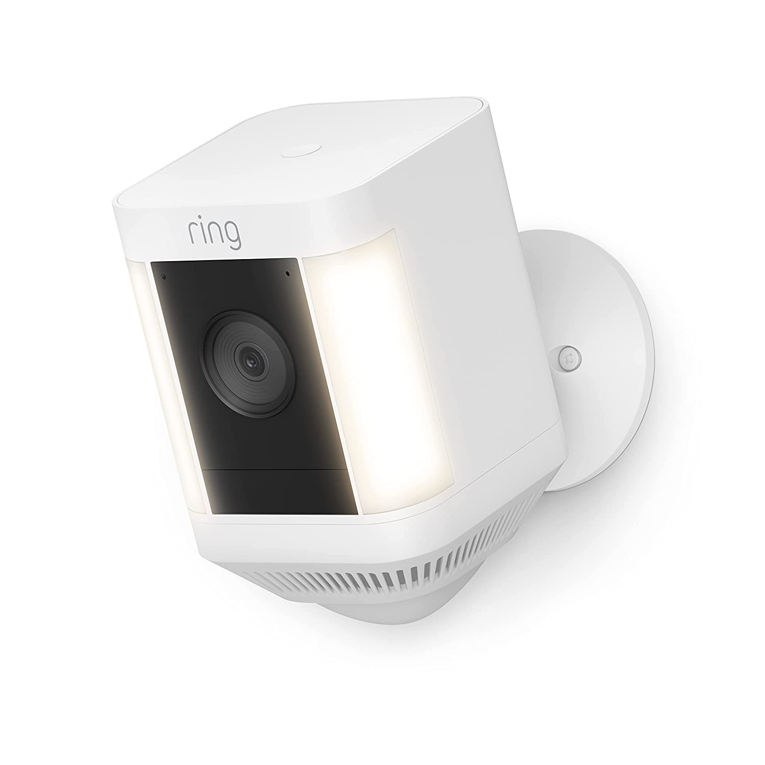 Ring Spotlight Cam Plus Outdoor/Indoor Wireless 1080p Battery Surveillance Camera - White - Pro-Distributing