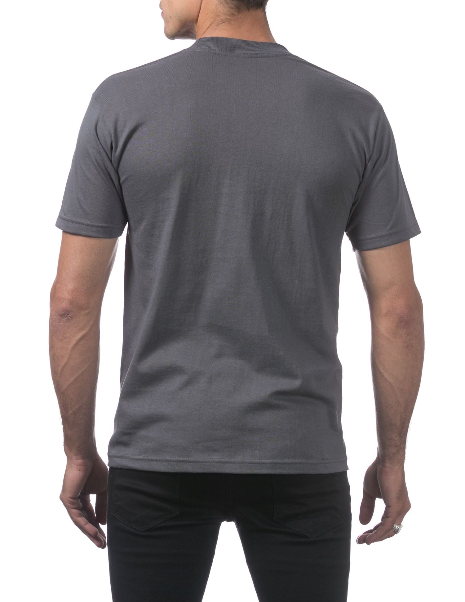 Pro Club Men's Comfort Cotton Short Sleeve T-Shirt - Graphite - Large - Pro-Distributing