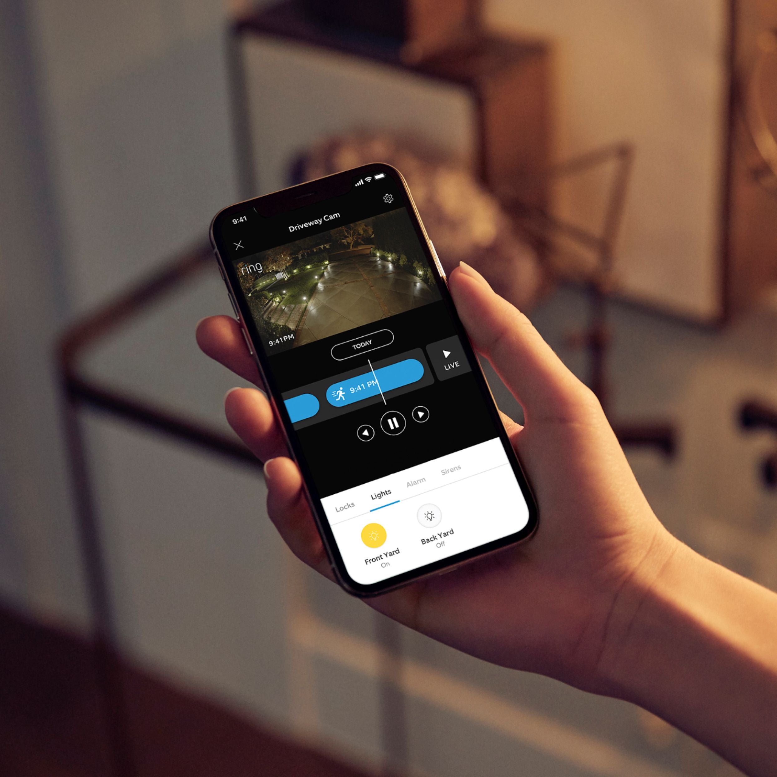 Ring Spotlight Wired Security Camera with Motion Detection & Night Vision Black - Pro-Distributing