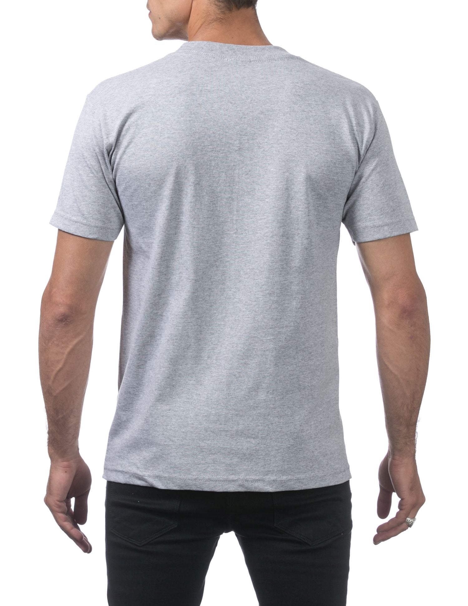 Pro Club Men's Comfort Cotton Short Sleeve T-Shirt - Heather Gray - Small - Pro-Distributing