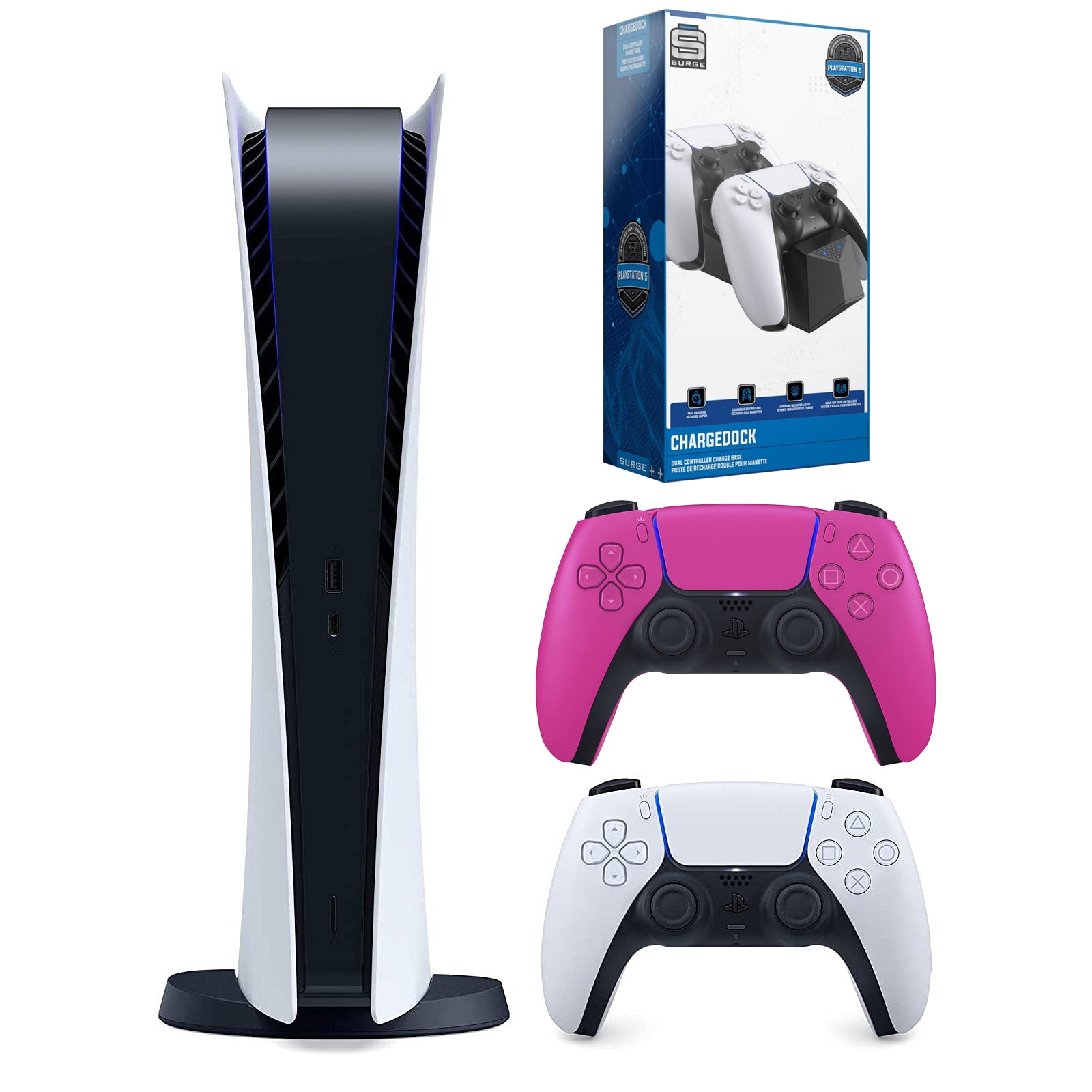 Sony Playstation 5 Digital Version (Sony PS5 Digital) with Extra Nova