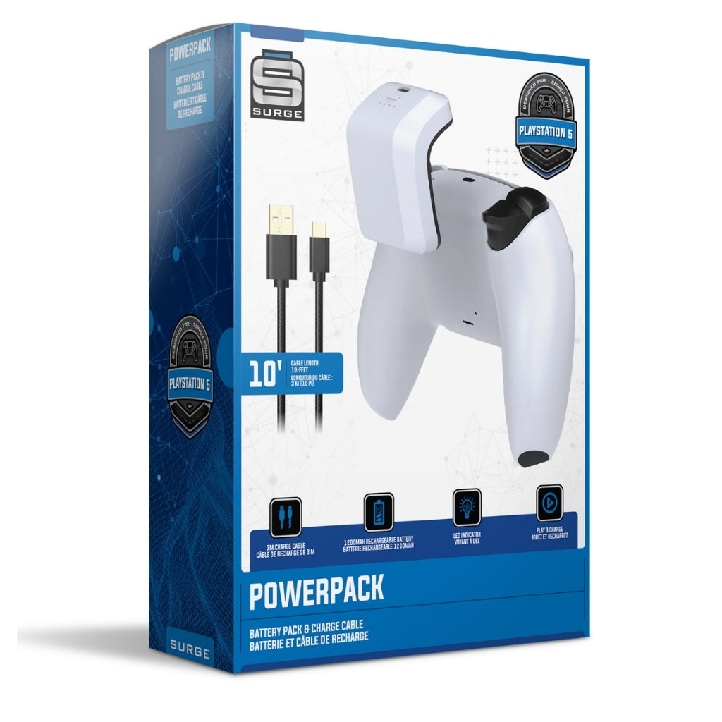 Surge PowerPack PS5 Battery Pack & Charge Cable for Playstation 5  freeshipping - Pro-Distributing