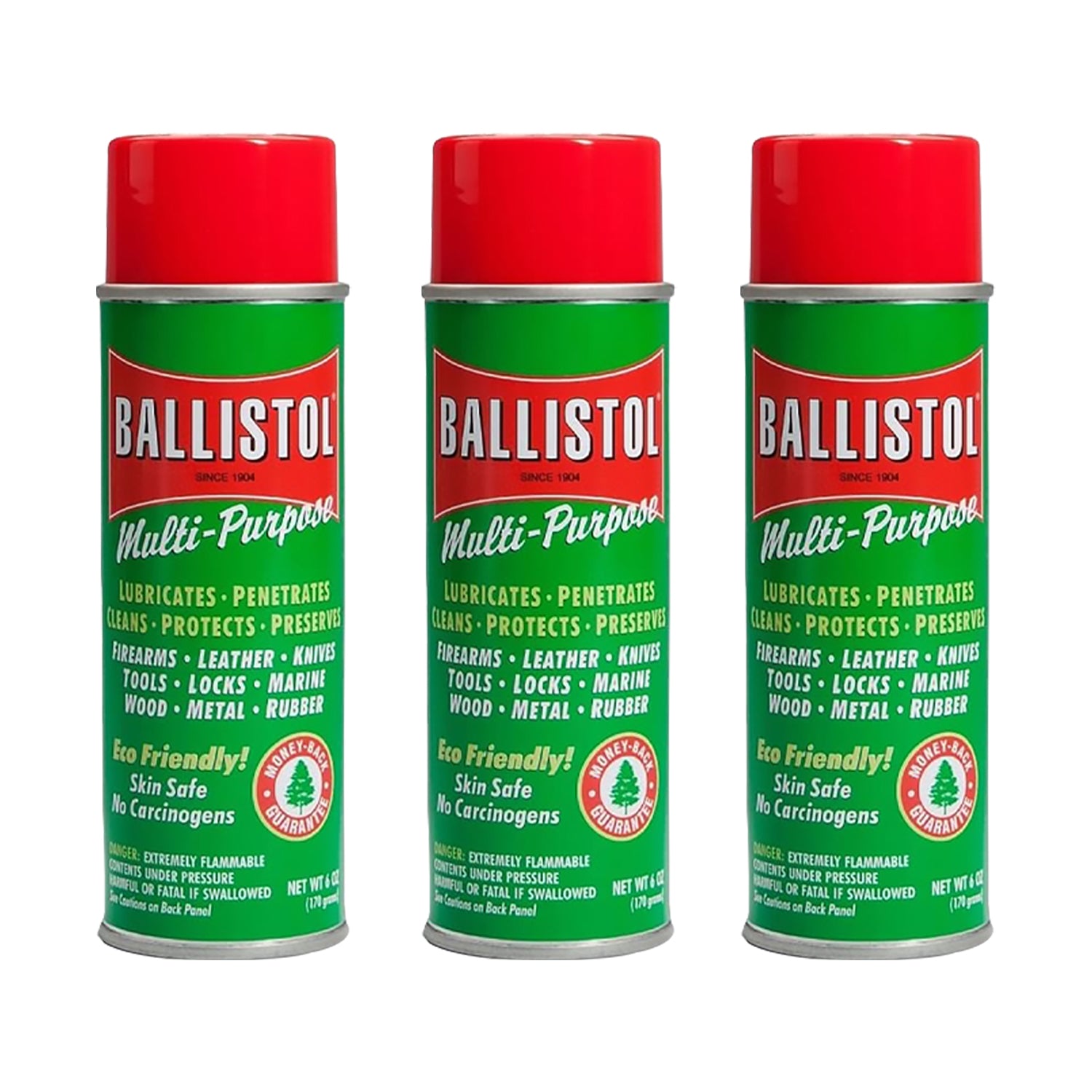3-Pack Ballistol 6 oz Multi-Purpose Oil Lubricant Cleaner and Protectant for Wood, Metal, Rubber - Pro-Distributing
