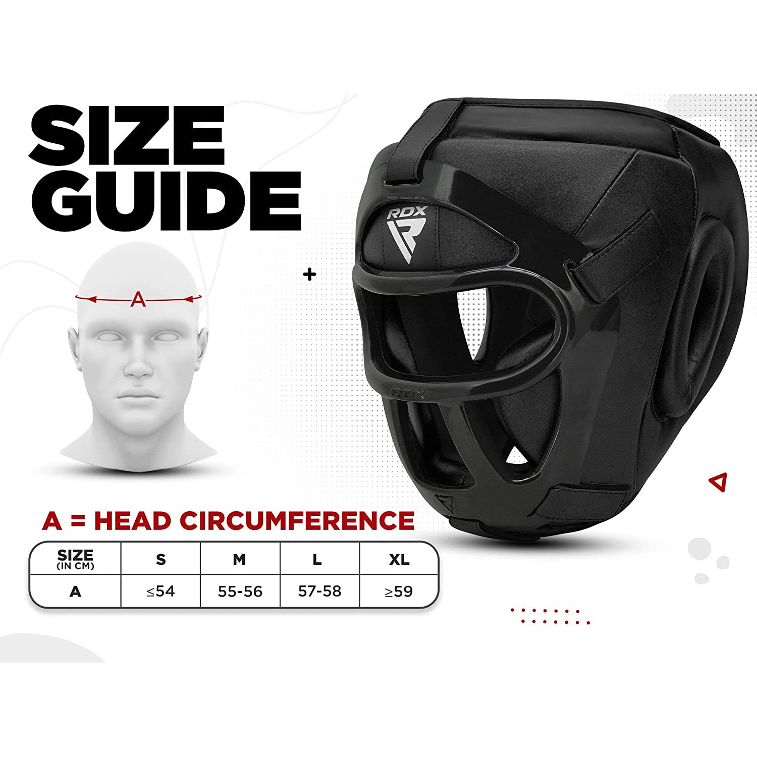 RDX T1 Full Face Protection Headgear for Boxing, MMA, BJJ, Muay Thai, Kickboxing - BLACK - EXTRA LARGE - Pro-Distributing