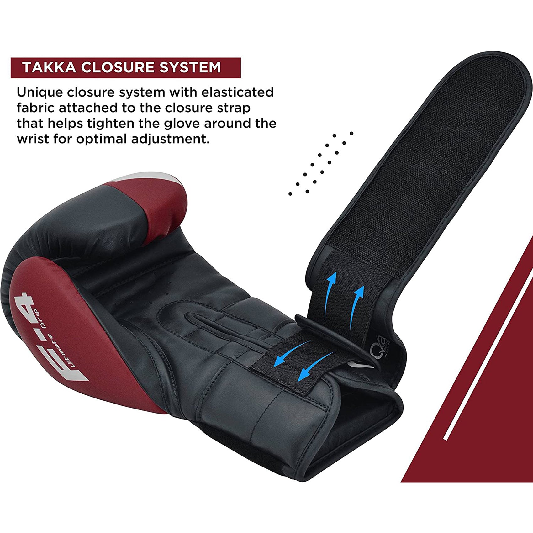 RDX REX F4 MMA, BJJ, Muay Thai, Kickboxing, Training Boxing Gloves - MAROON/BLUE - 10oz - Pro-Distributing