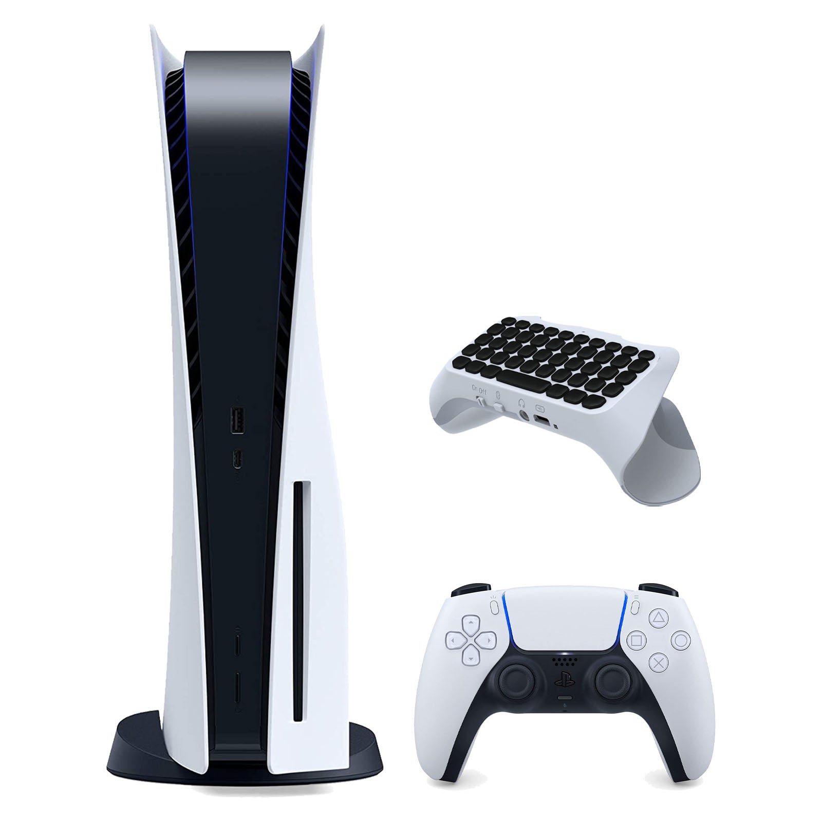 Sony Playstation 5 Disc Version Console (Japan Import) with Surge QuickType 2.0 Wireless PS5 Controller Keypad - Pro-Distributing