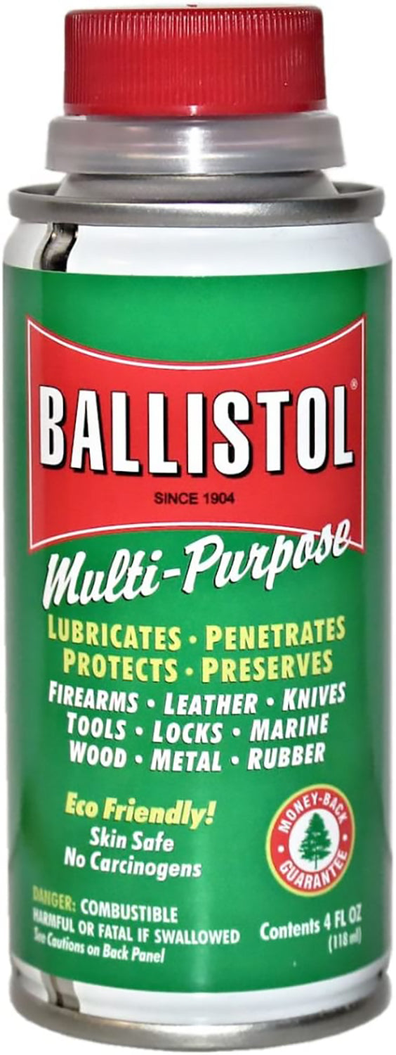 Ballistol Multi-Purpose Oil Lubricant Cleaner and Protectant for Wood, Metal, Rubber- 4oz - Pro-Distributing