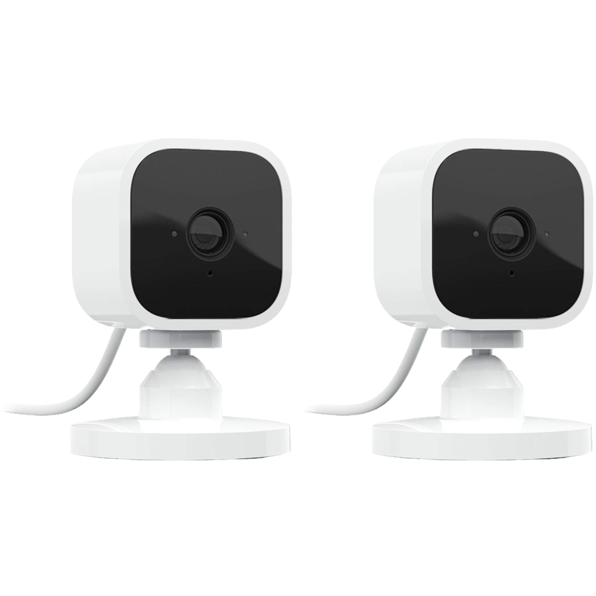 2 Pack Blink Mini Indoor 1080p Wi-Fi Security Camera with Motion Detection, Night Vision - White - Pro-Distributing