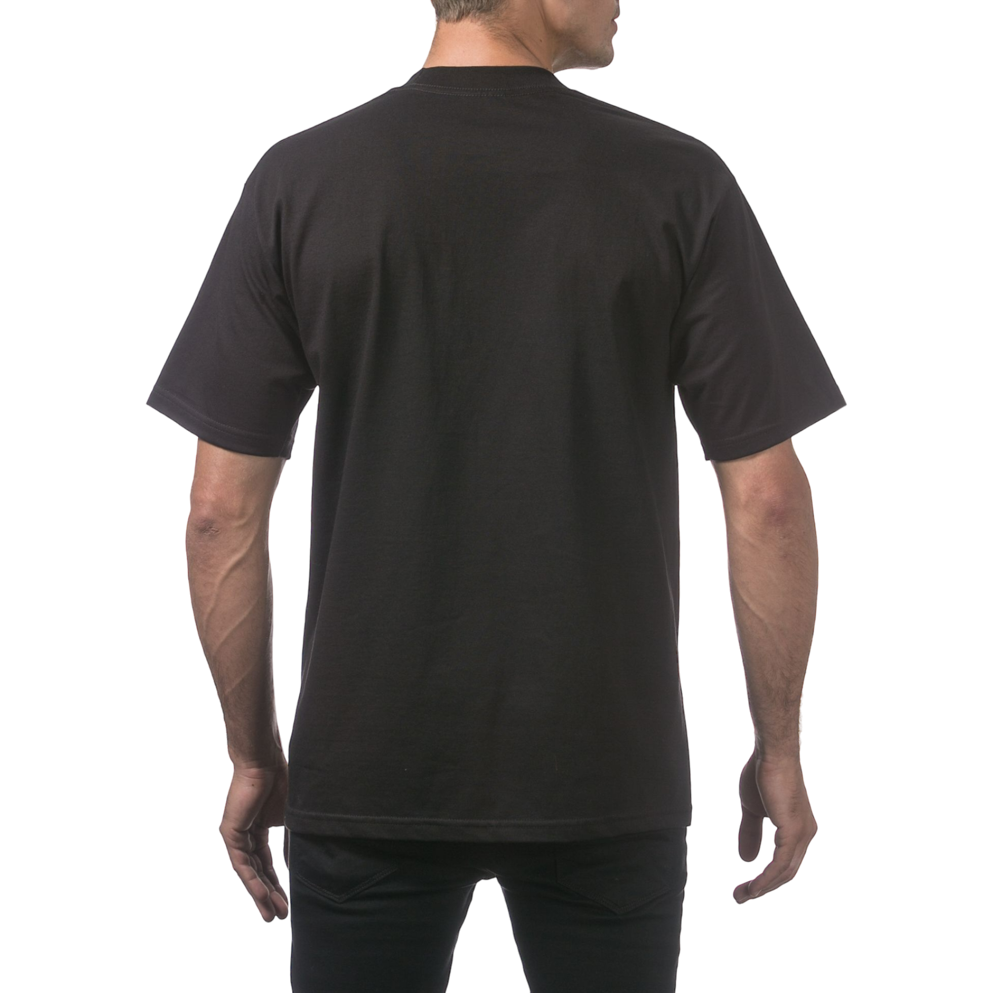 3 Pack Pro Club Men's Heavyweight Short Sleeve Tee - Black - Medium - Pro-Distributing