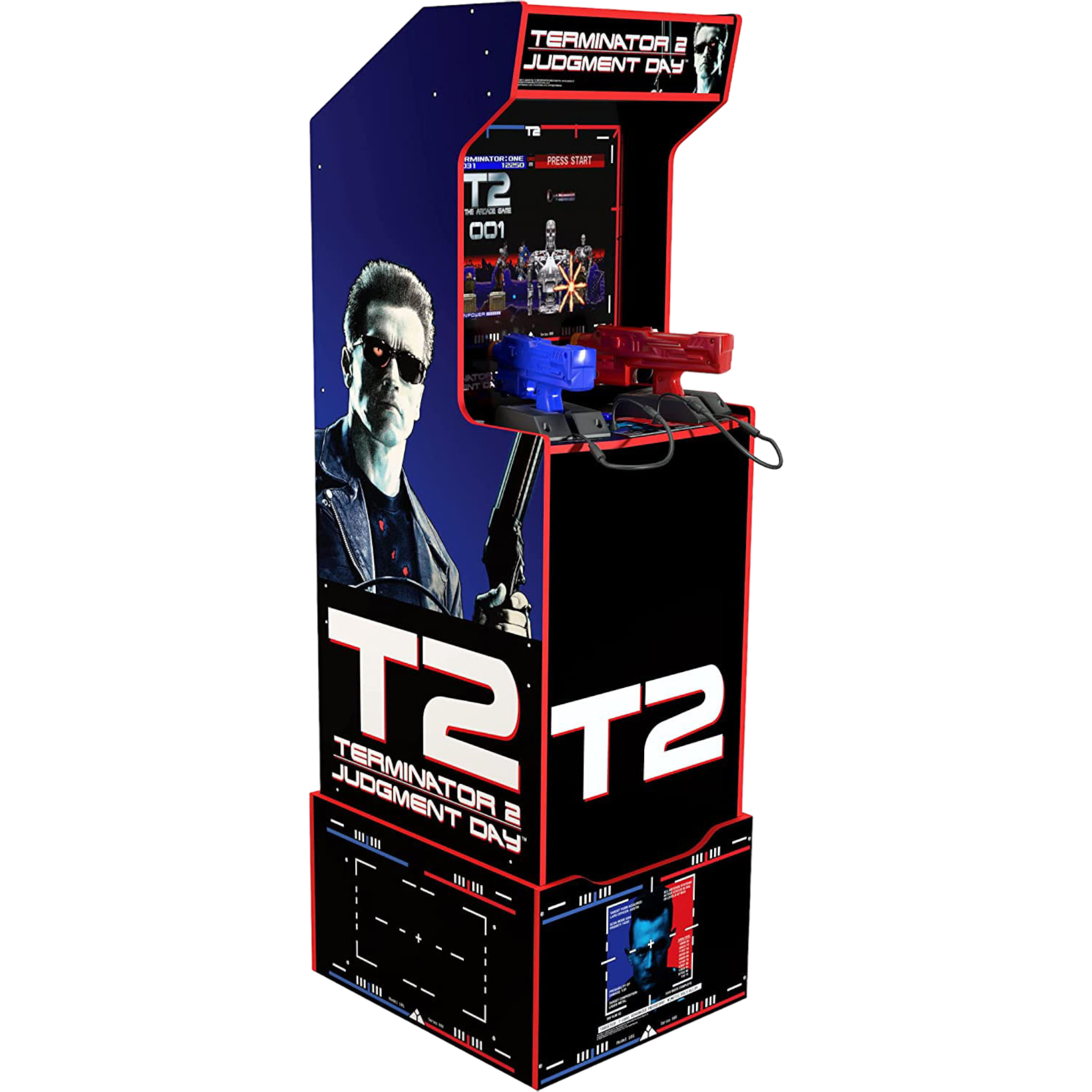 Arcade1UP Terminator 2 Judgment Day Arcade with Riser and Lit Marquee - Pro-Distributing