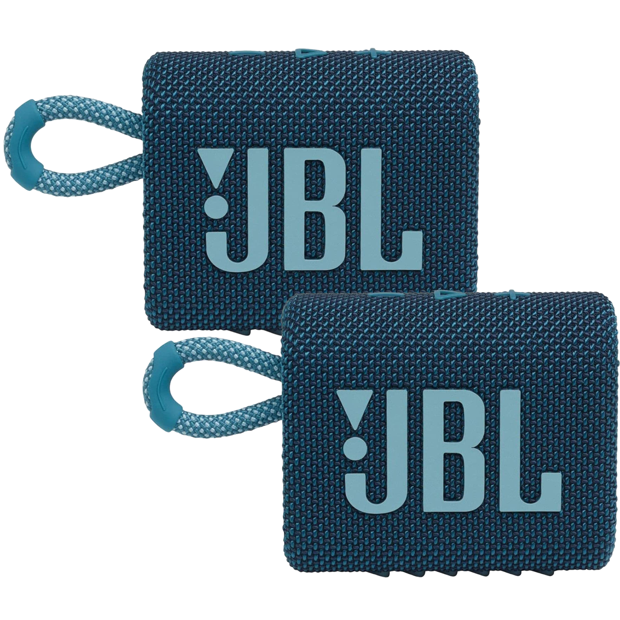 2 Pack JBL Go 3 Portable Bluetooth Speaker - Blue - Pro-Distributing