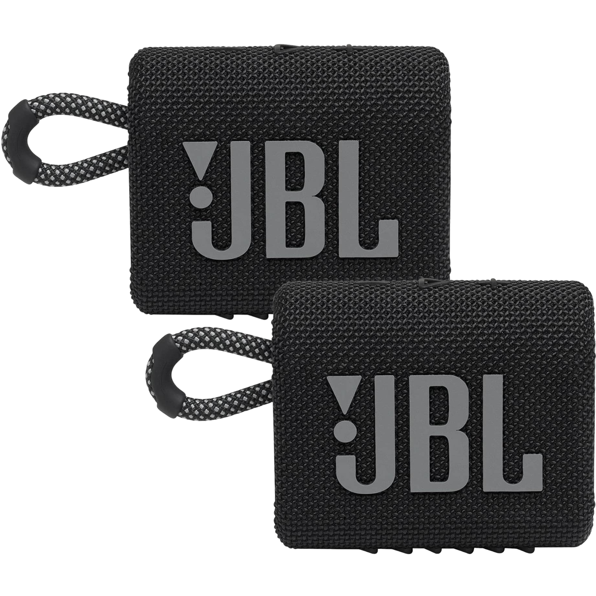 2 Pack JBL Go 3 Portable Bluetooth Speaker - Black - Pro-Distributing