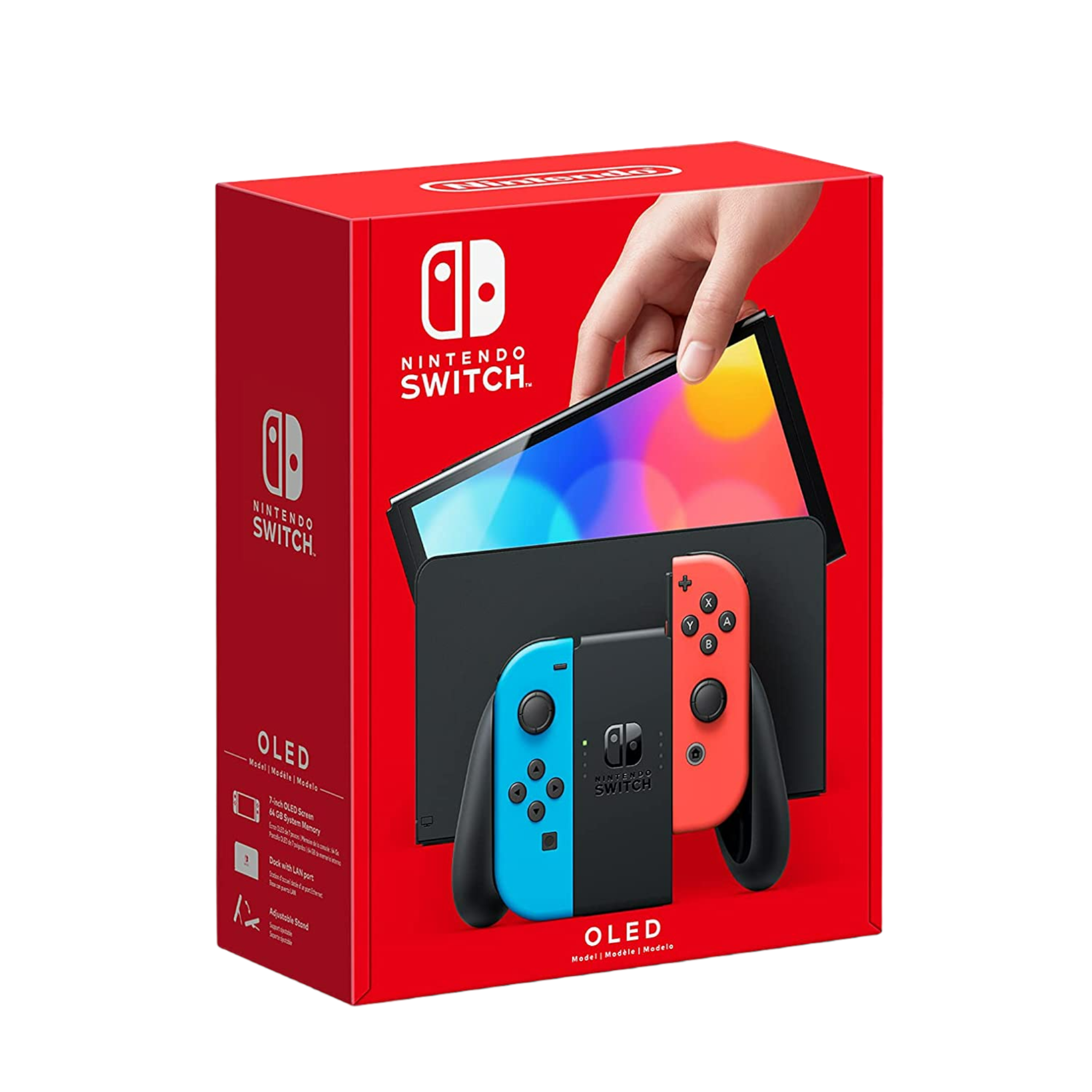 Nintendo Switch OLED Model (Neon Red & Neon Blue Joy-Con, Black Dock) - Pro-Distributing