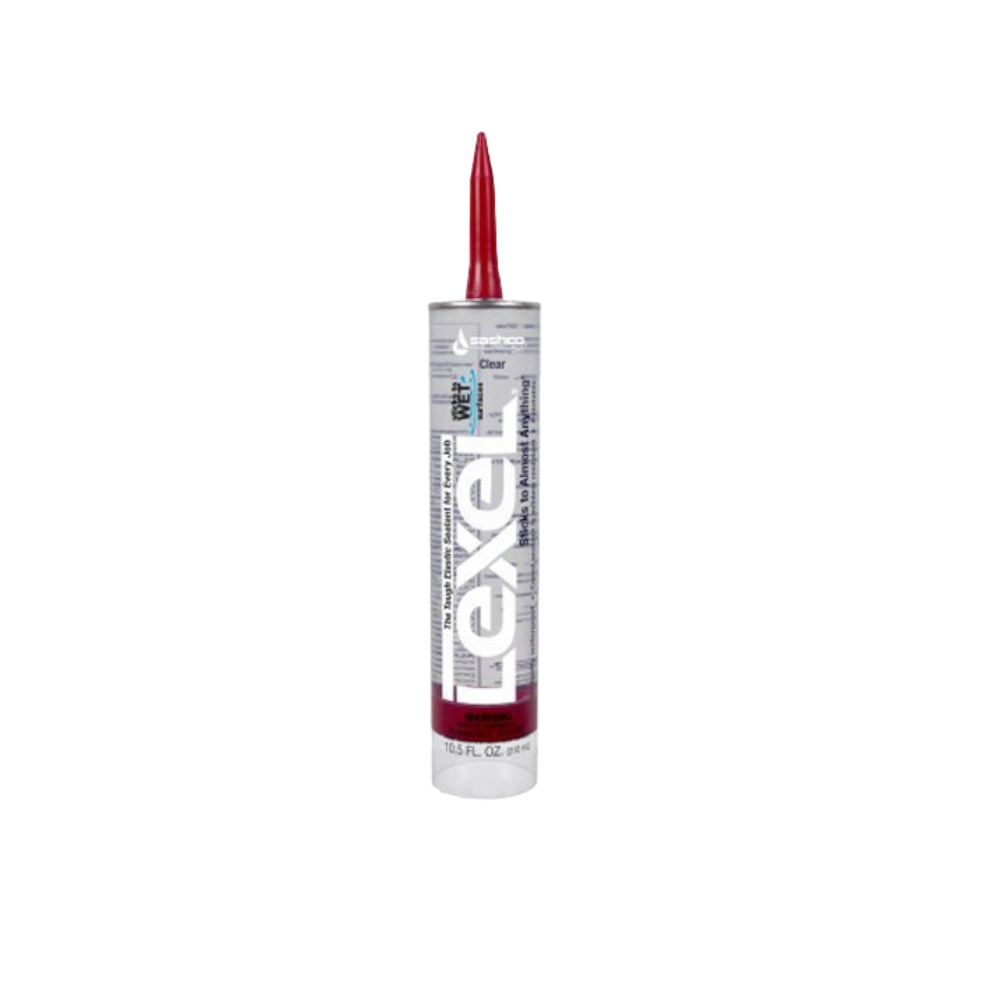 Sashco 13010 10.5oz Sashco Sealants Clear Lexel Adhesive Caulk - Pro-Distributing