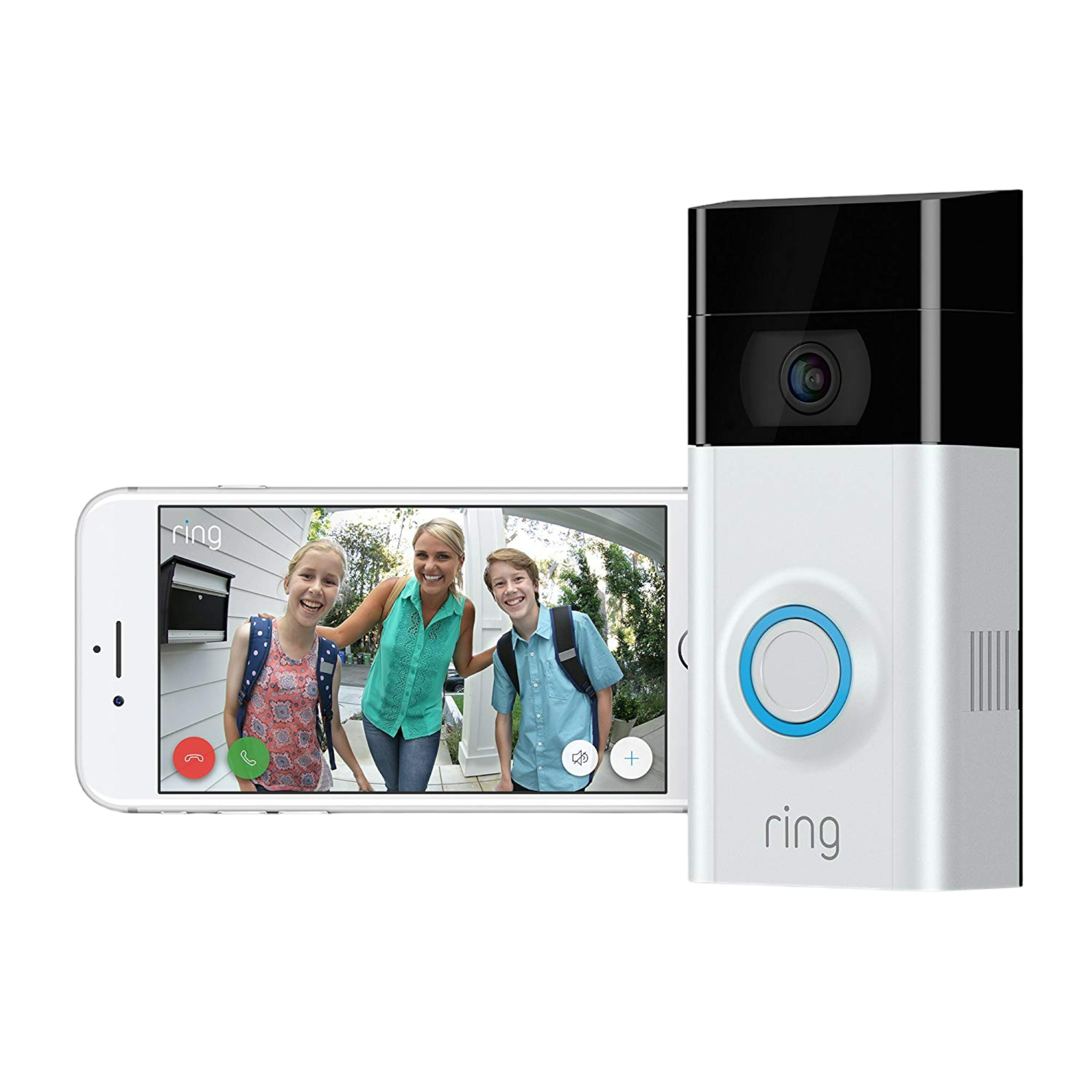 Refurbished Ring Video Doorbell 2 - HD 1080P Wireless Camera with Night Vision & Installation Tools - Pro-Distributing