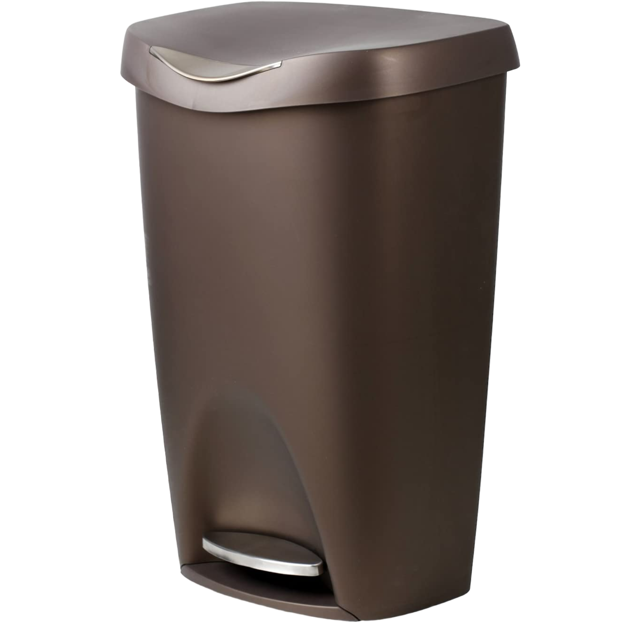 Umbra Brim 13-Gallon Step on Trash Can - Bronze - Pro-Distributing