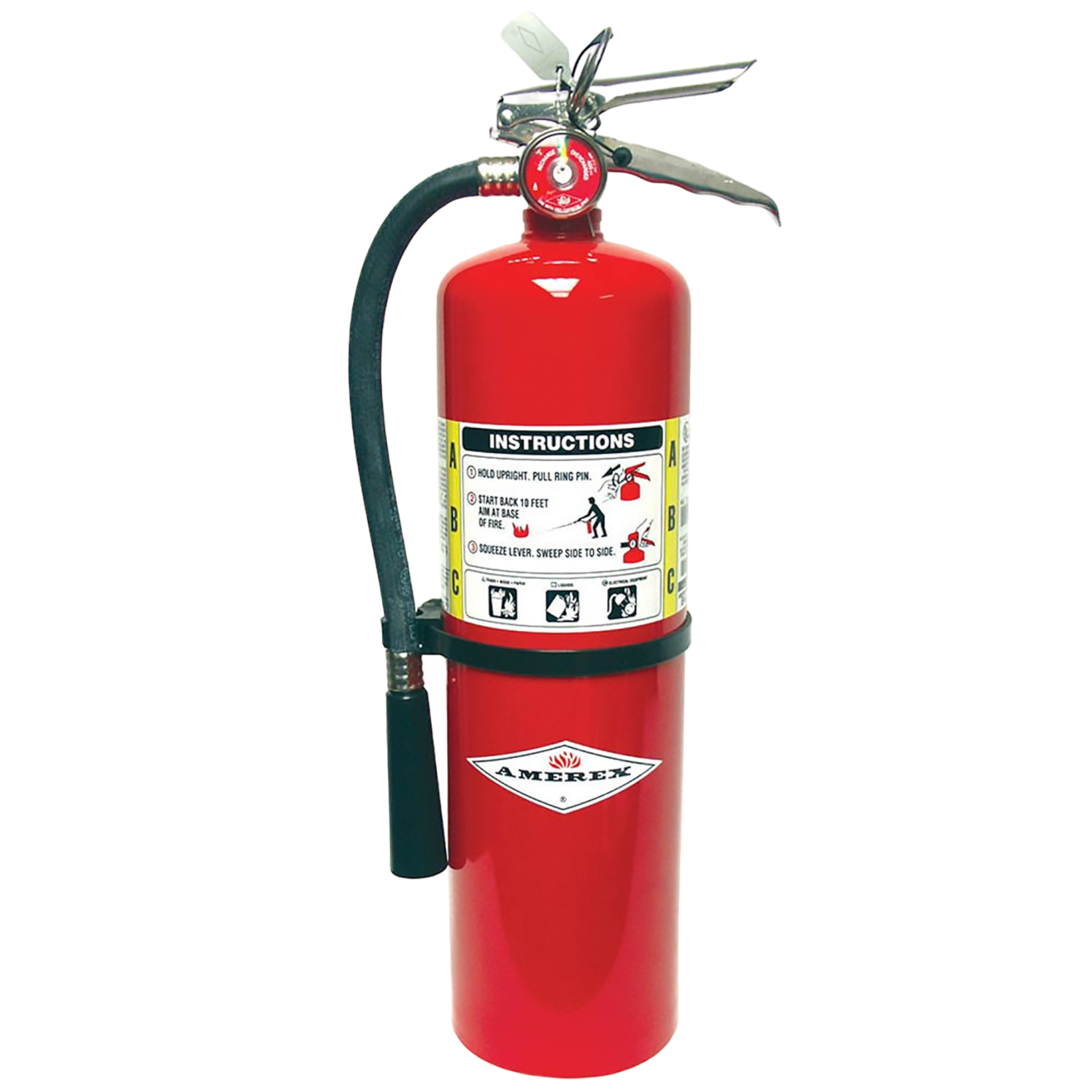 Amerex B441, 10lb ABC Dry Chemical Class A B C Fire Extinguisher - Pro-Distributing