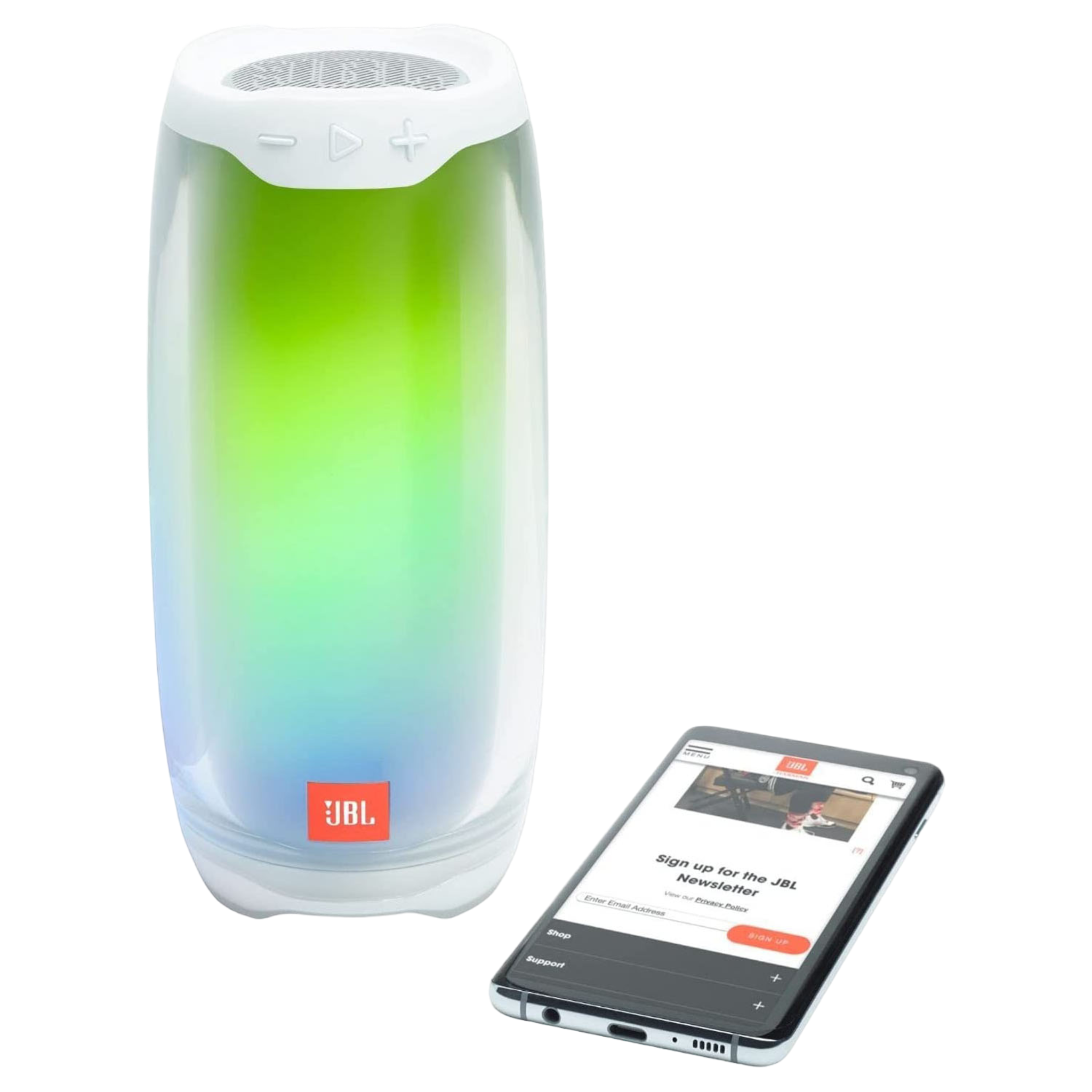 JBL Pulse 4 Portable Bluetooth Speaker - White - Pro-Distributing