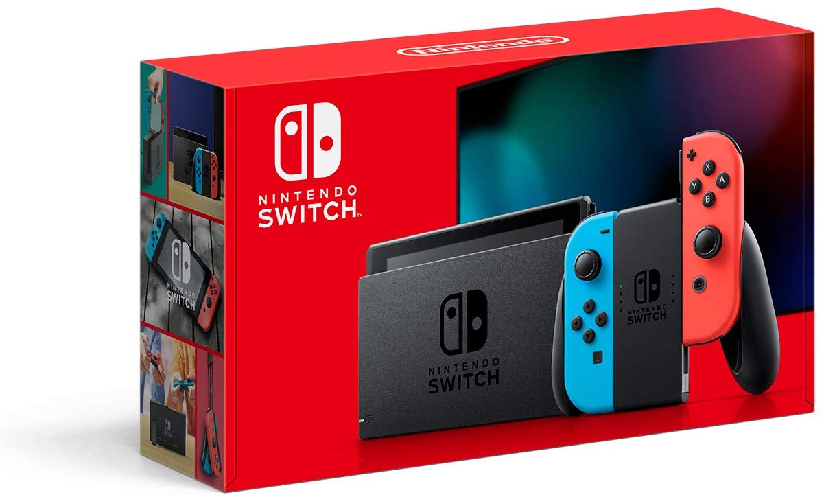 Nintendo Switch with Neon Blue and Neon Red Joy‑Con - Japan Import - Pro-Distributing