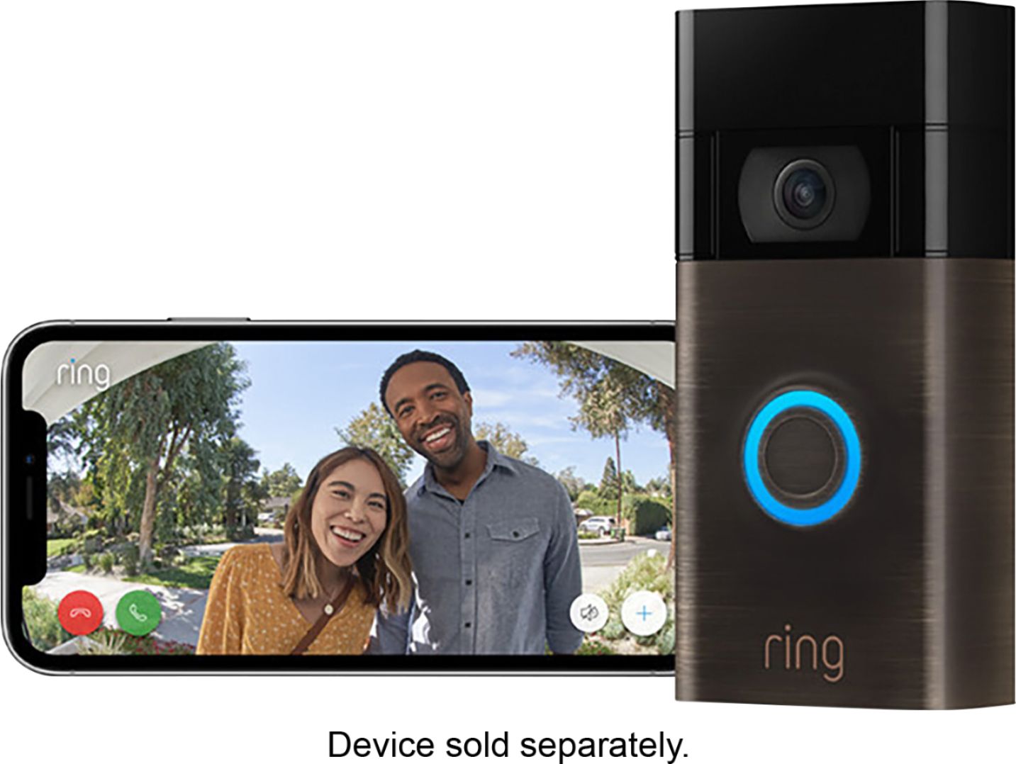 Ring Video Doorbell 1080p Motion Detection (2nd Gen) 2020 Release - Venetian Bronze freeshipping - Pro-Distributing