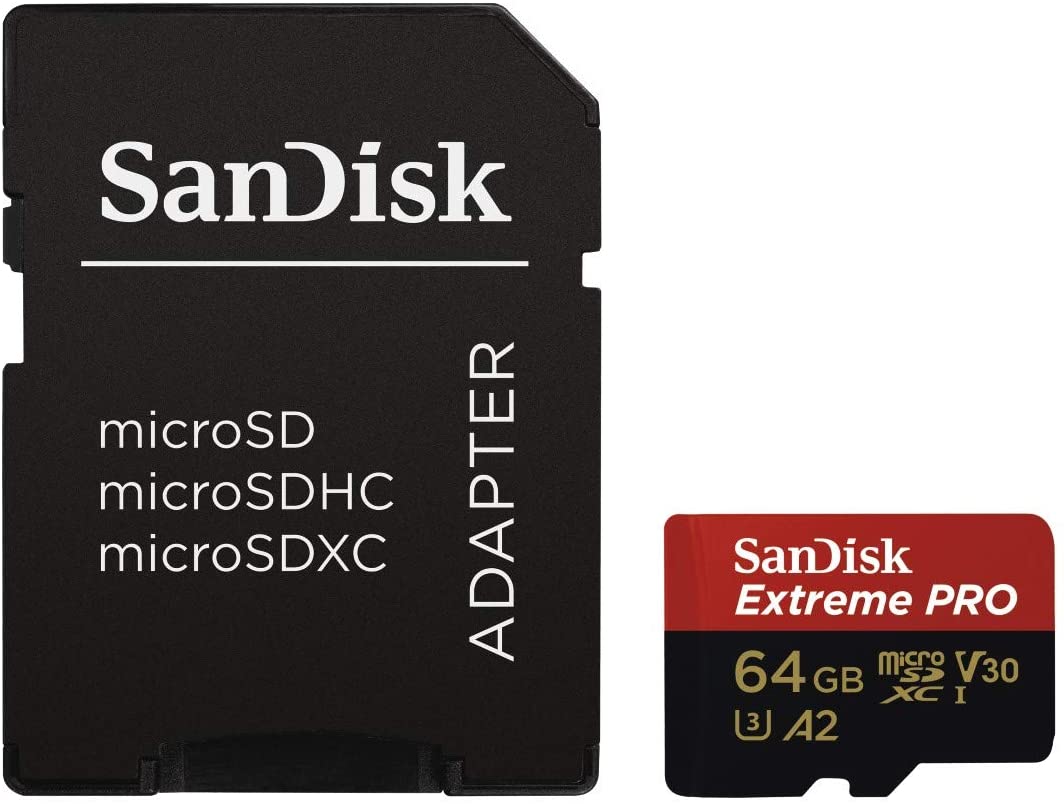 SanDisk Extreme Pro MicroSDXC UHS-I U3 A2 V30 64GB + Adapter freeshipping - Pro-Distributing
