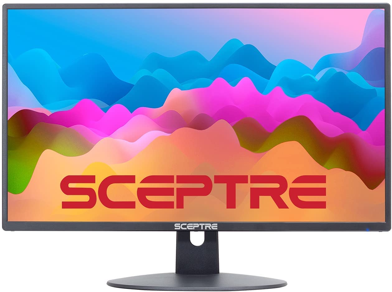 Sceptre E249W-19203R 24-inch FHD LED Gaming Monitor 2X HDMI VGA 75Hz Build-in Speakers, Machine Black (Used very good) freeshipping - Pro-Distributing