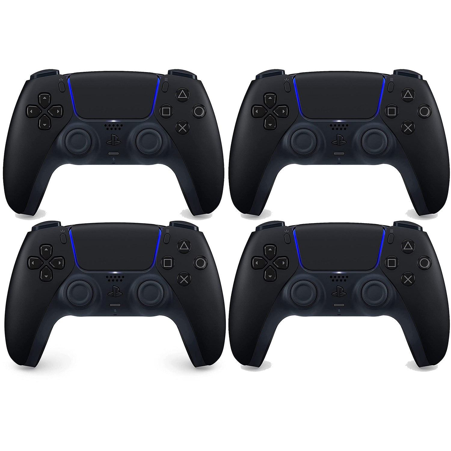 4 Pack Sony PlayStation 5 DualSense Wireless Controller - Midnight Black - Pro-Distributing