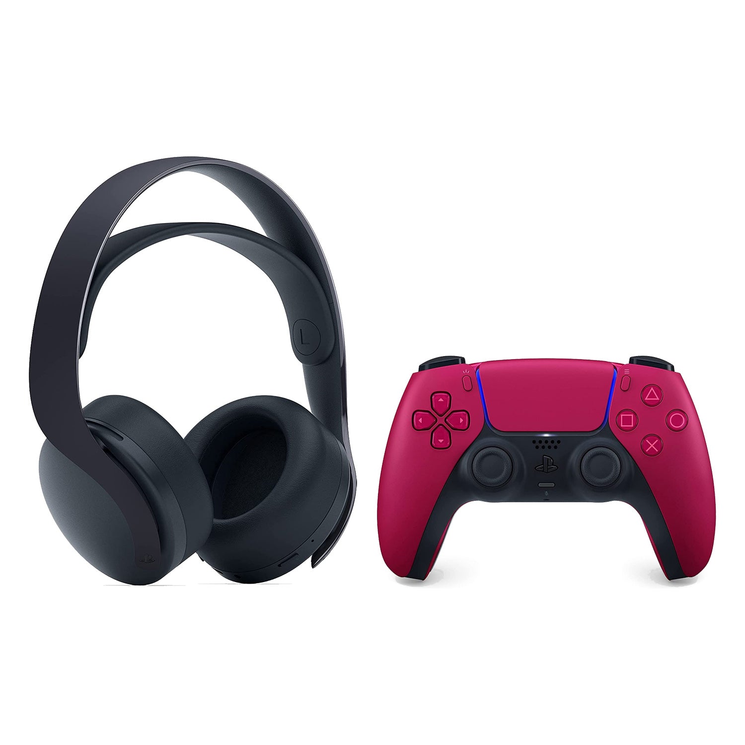 Sony PlayStation 5 PULSE 3D Wireless Gaming Headset and DualSense Controller Bundle - Cosmic Red - Pro-Distributing