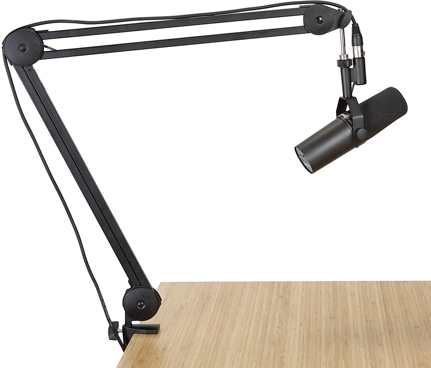 3 Pack Gator Frameworks Deluxe Desk-Mounted Broadcast Microphone Boom Stand for Podcasts & Recording - GFWMICBCBM2000 - Pro-Distributing