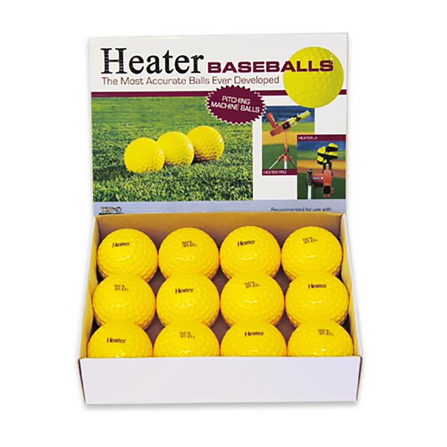 Louisville Slugger Ultra Instructo Swing Batting Tee and Heater Sports 12-Pack Weighted Pitching Machine Baseballs Bundle - Pro-Distributing