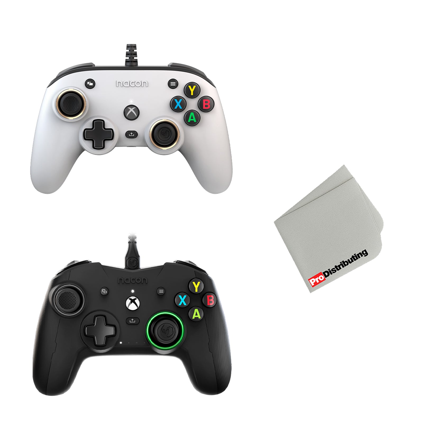 Nacon PRO Compact Controller for Xbox Series X|S and Xbox One - Black and White (2 Pack) - Pro-Distributing