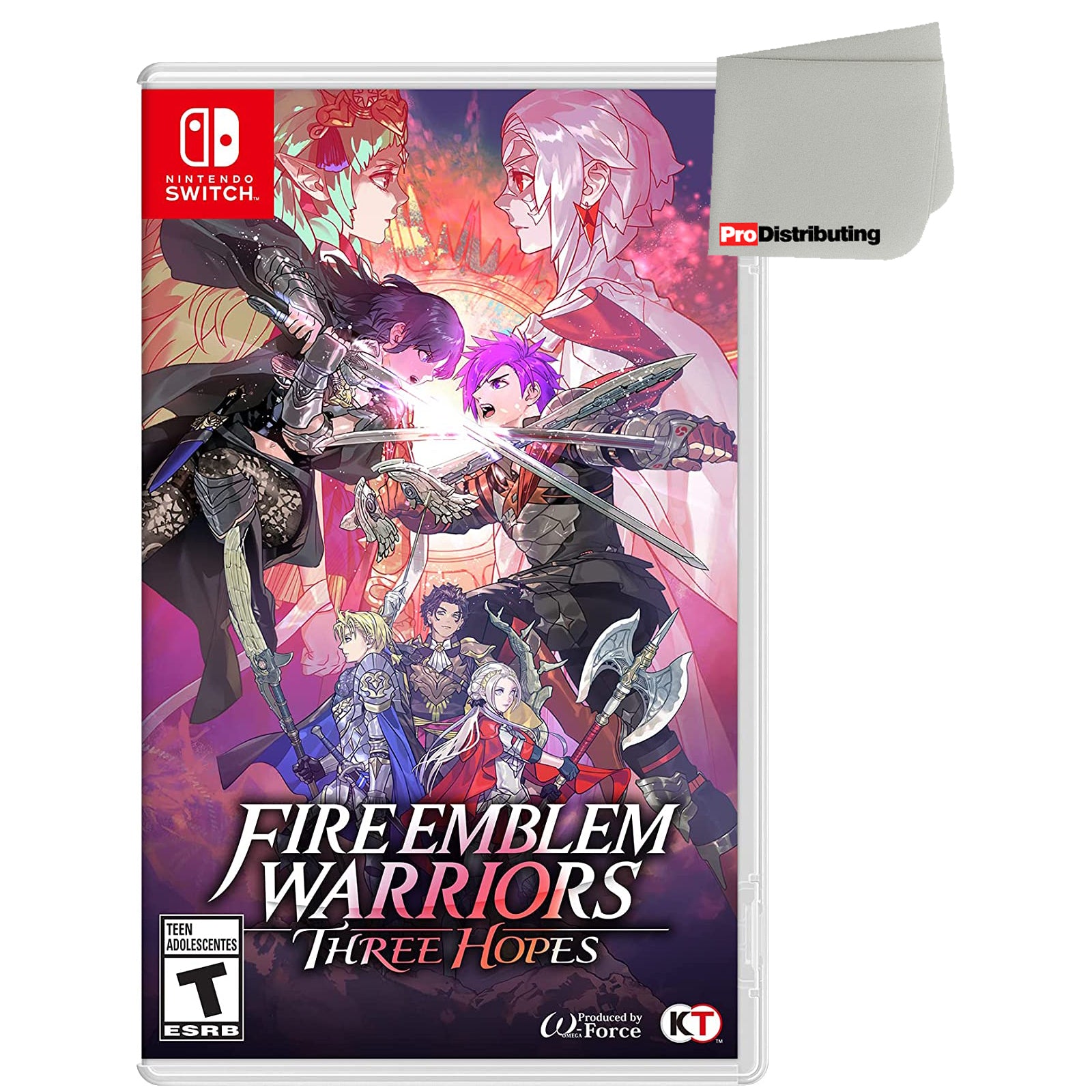 Fire Emblem Warriors: Three Hopes - Nintendo Switch with Screen Cleaning Cloth - Pro-Distributing