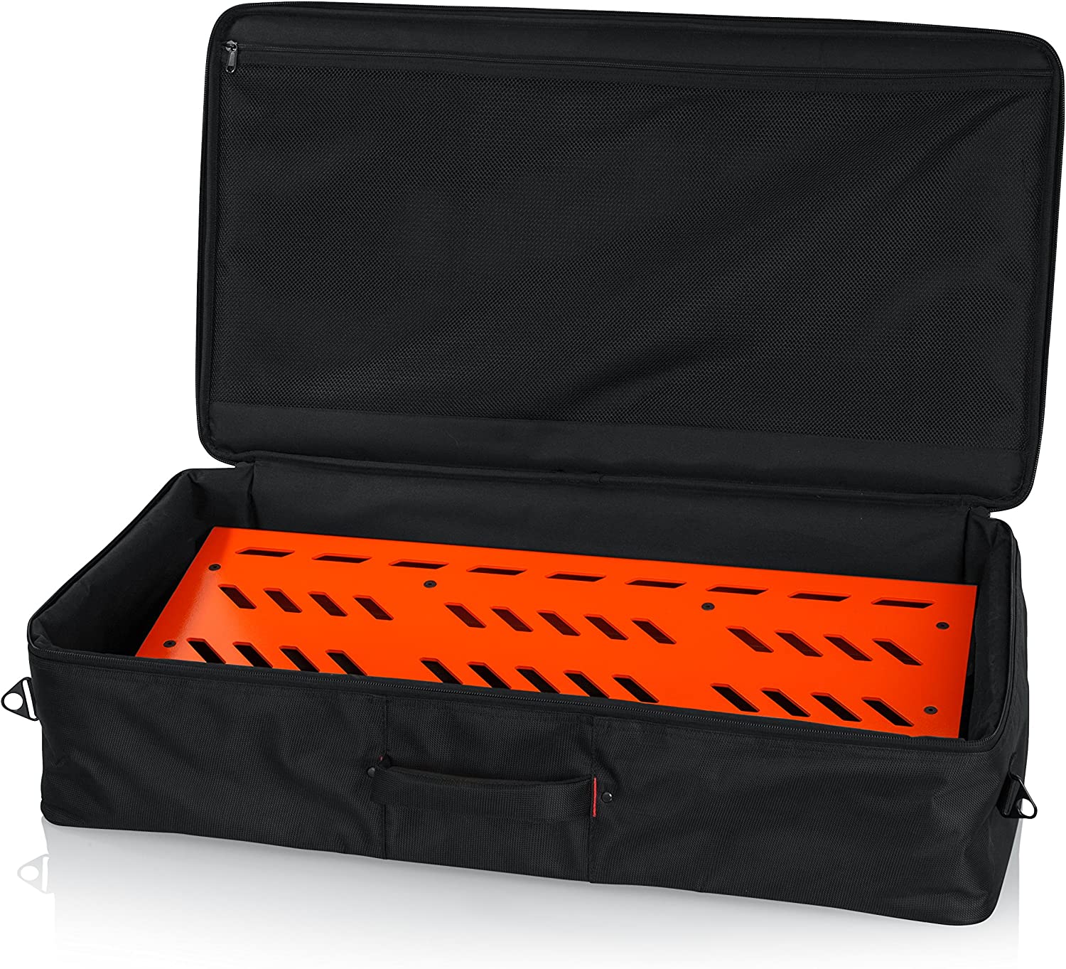 Gator Cases Extra Large Aluminum Guitar Pedal Board with Carry Bag - British Orange - Pro-Distributing