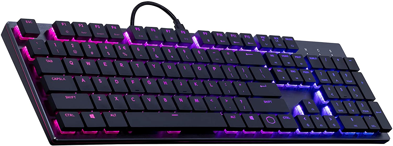 Cooler Master SK650 Cherry MX Low Profile Keyboard - Brushed Aluminum - Pro-Distributing