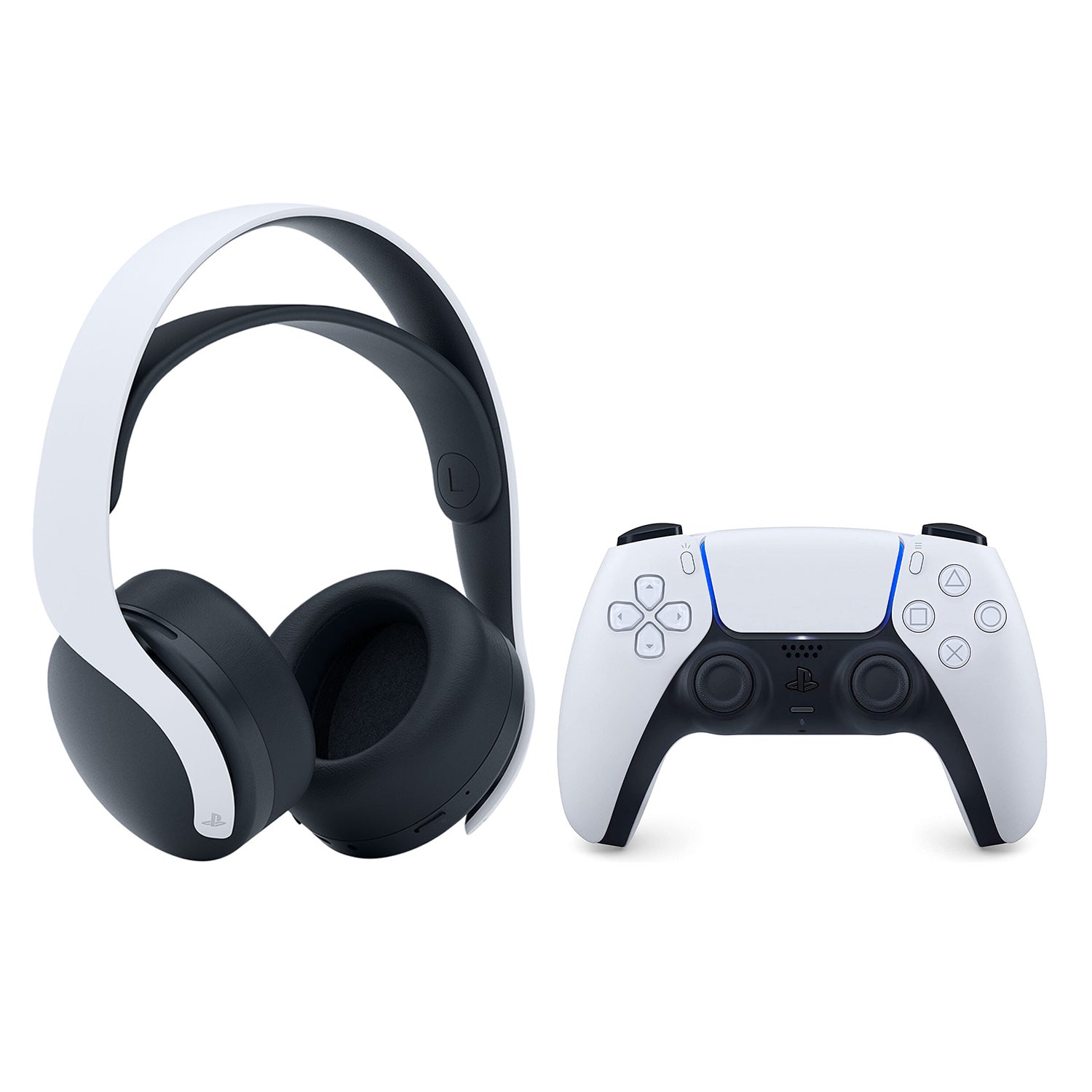 Sony PlayStation 5 PULSE 3D Wireless Gaming Headset and DualSense Controller Bundle - Glacier White - Pro-Distributing