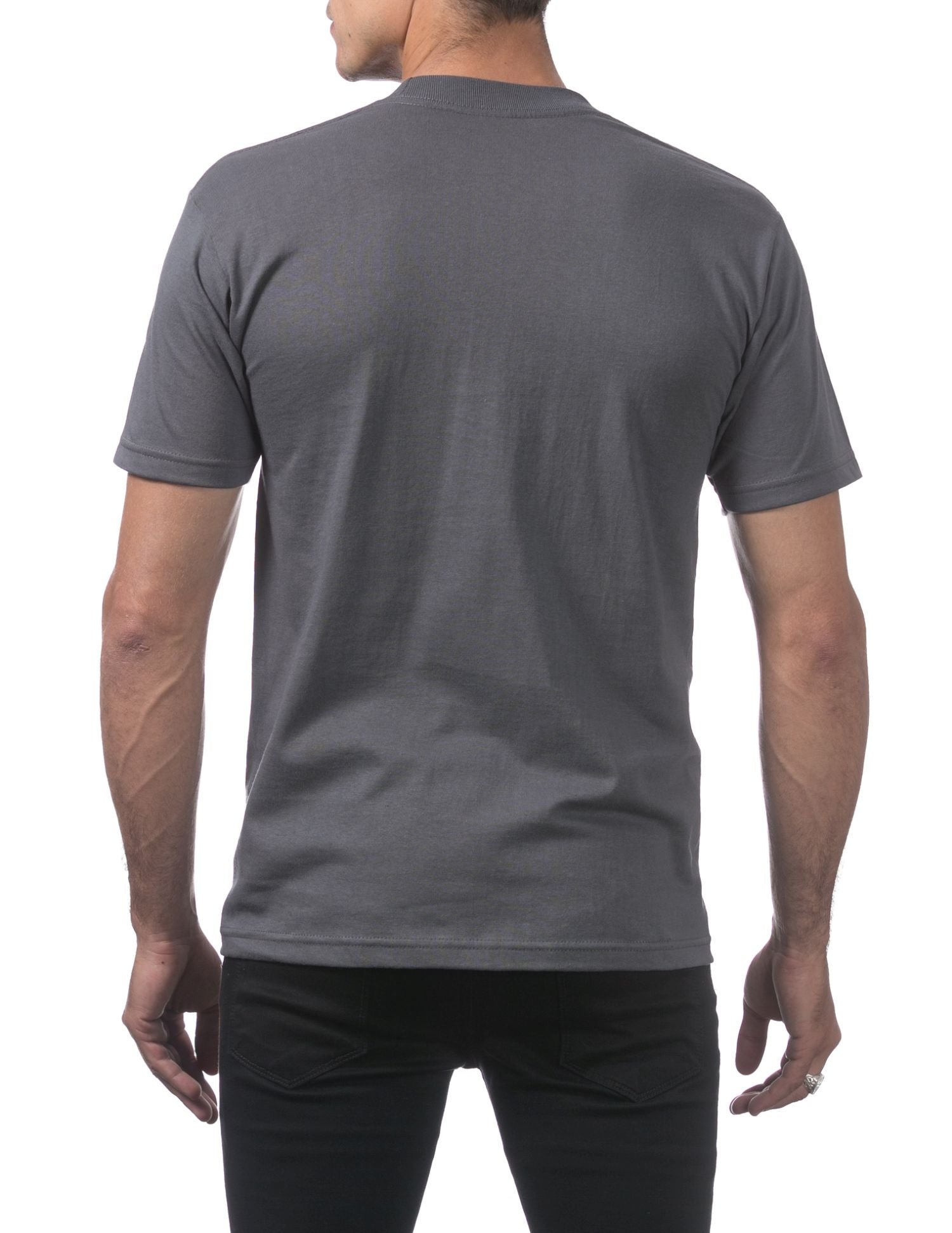 Pro Club Men's Comfort Cotton Short Sleeve T-Shirt - Graphite - Small - Pro-Distributing