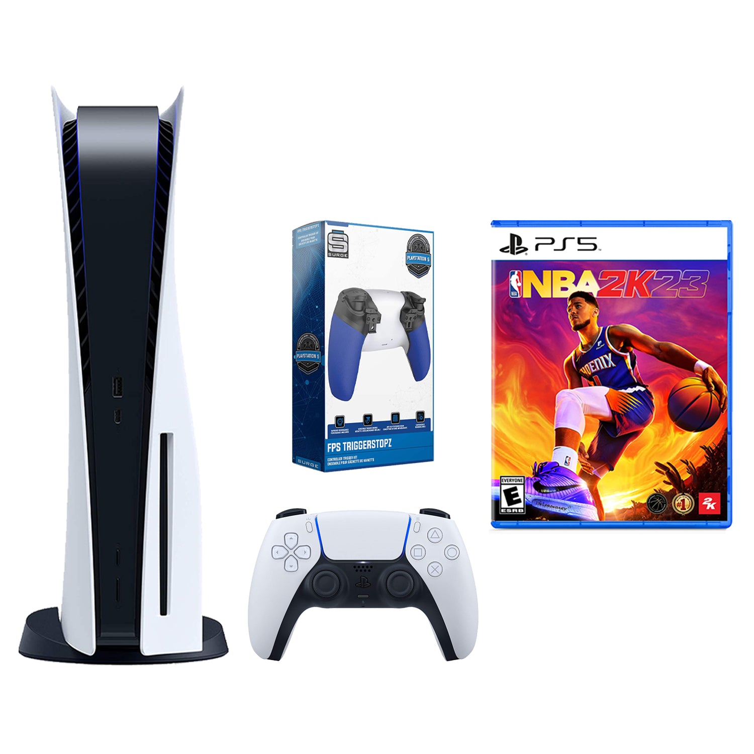 Sony Playstation 5 Disc with NBA 2K23 and Trigger Kit Bundle - Pro-Distributing